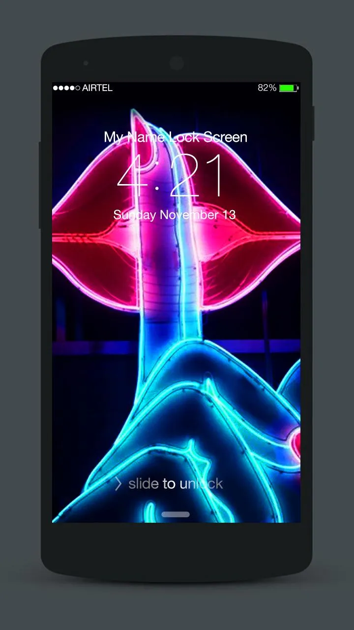 Love Neon Lock Screen | Indus Appstore | Screenshot