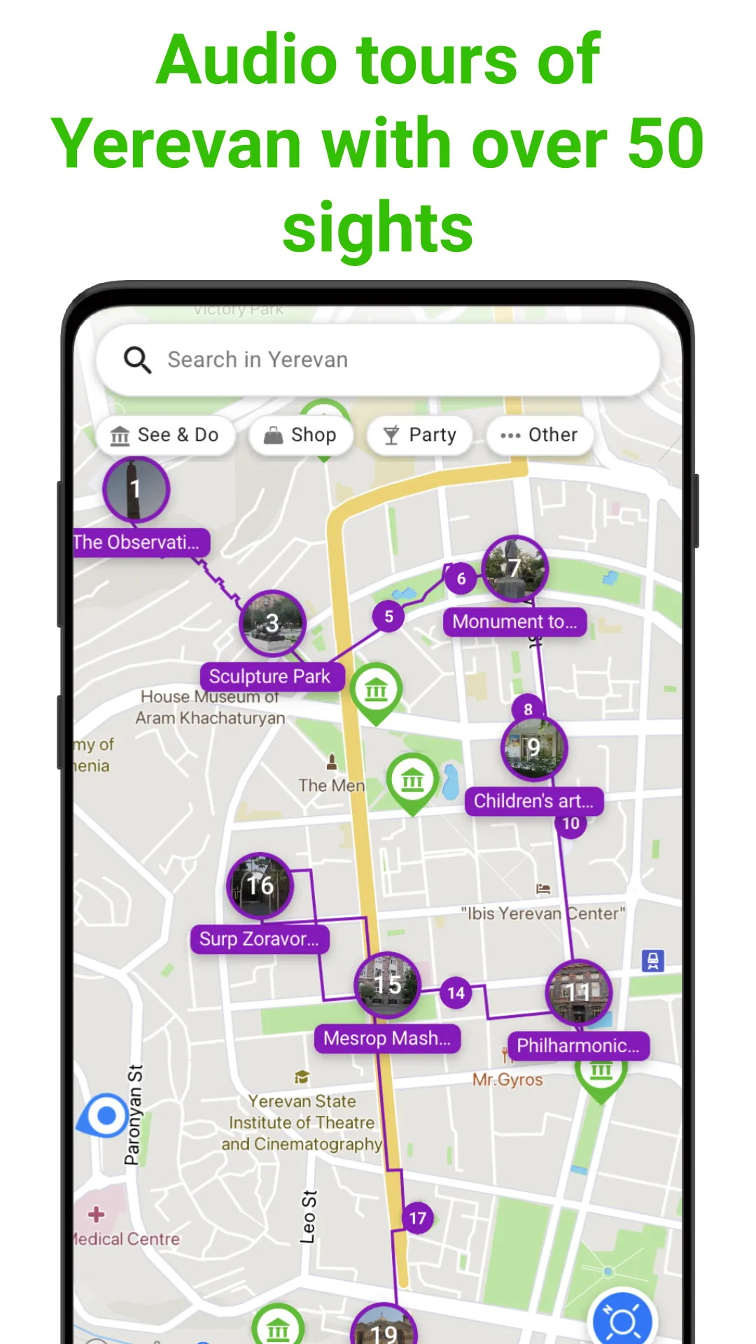 Yerevan Tour Guide:SmartGuide | Indus Appstore | Screenshot