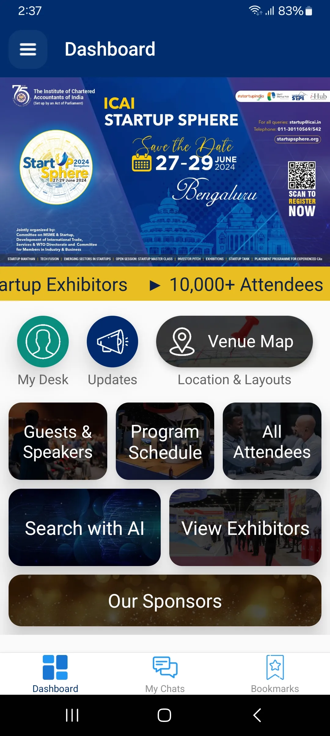 ICAI Startup Sphere | Indus Appstore | Screenshot