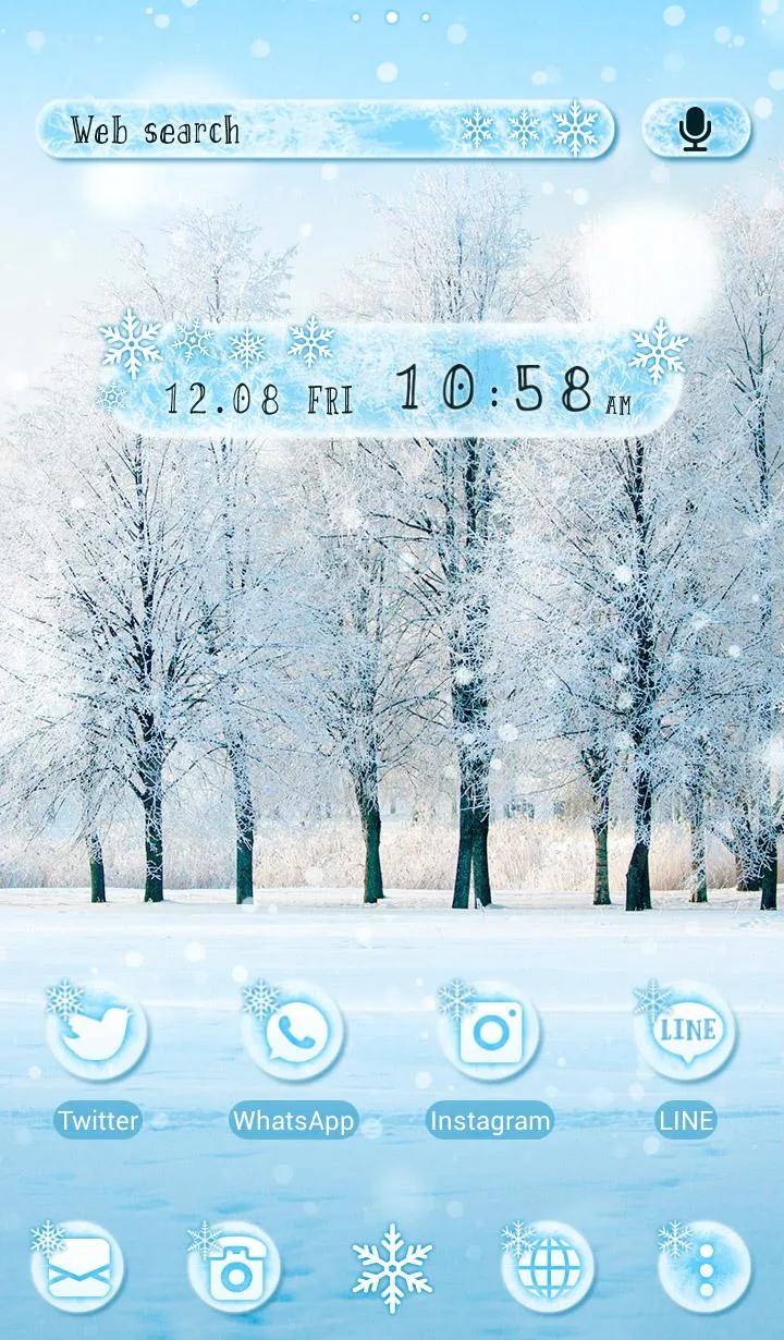 Snow Tree Theme | Indus Appstore | Screenshot