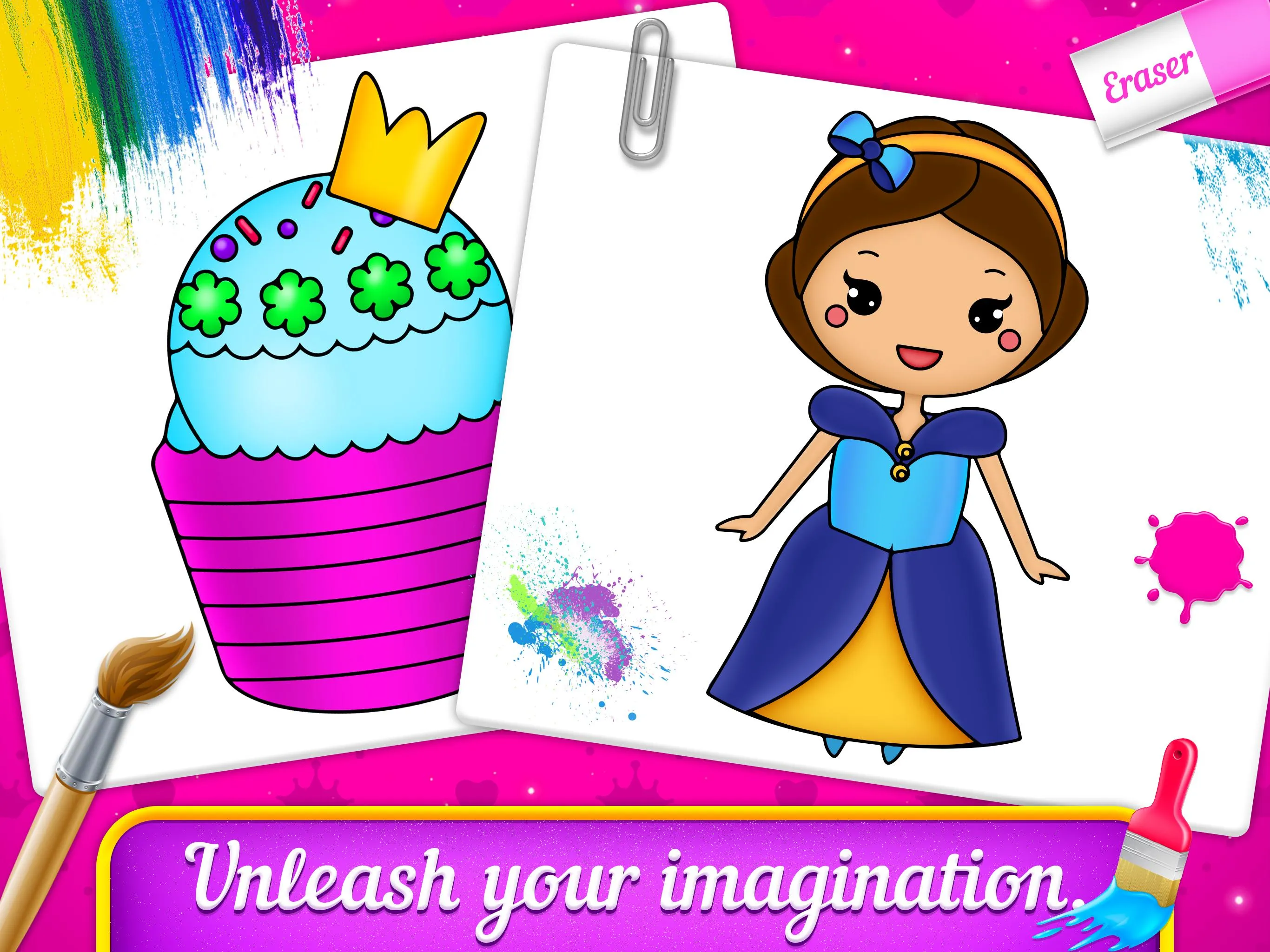 Princess coloring book for kid | Indus Appstore | Screenshot