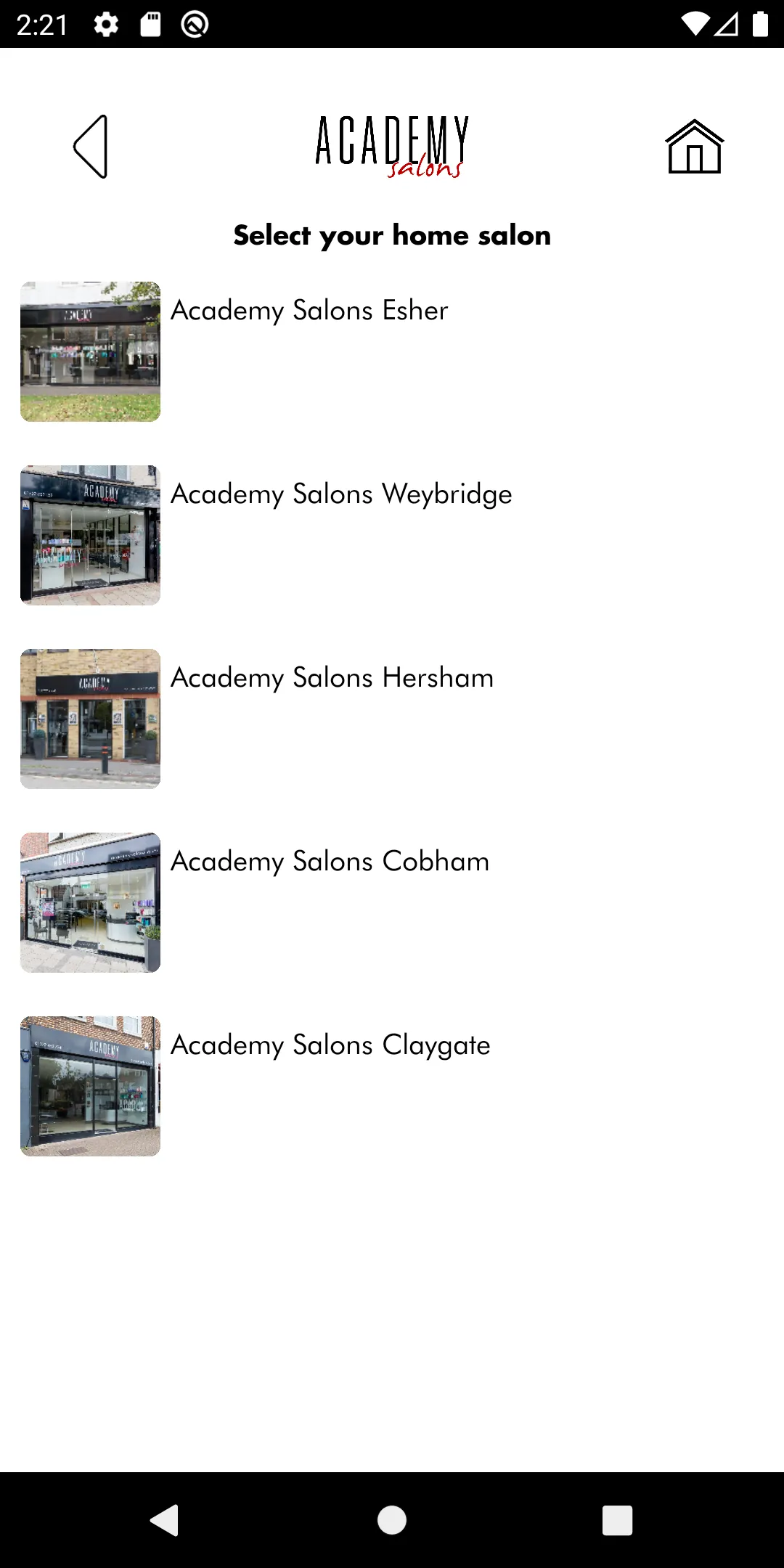 Academy Salons | Indus Appstore | Screenshot