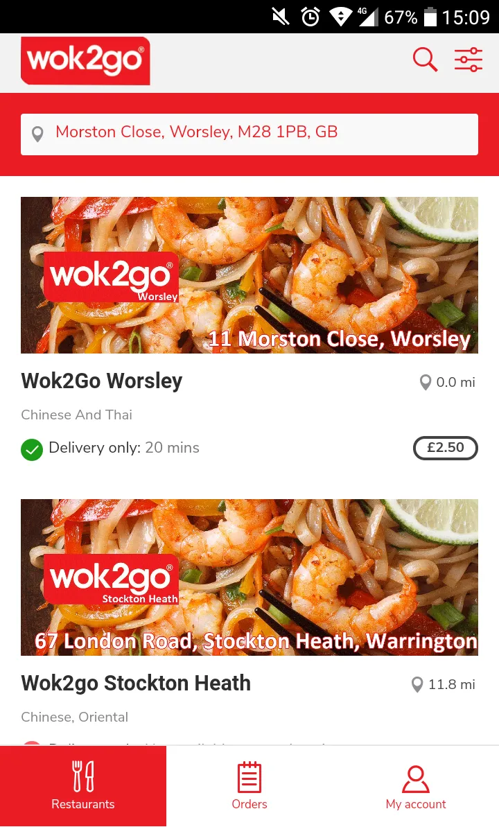 Wok2go App | Indus Appstore | Screenshot