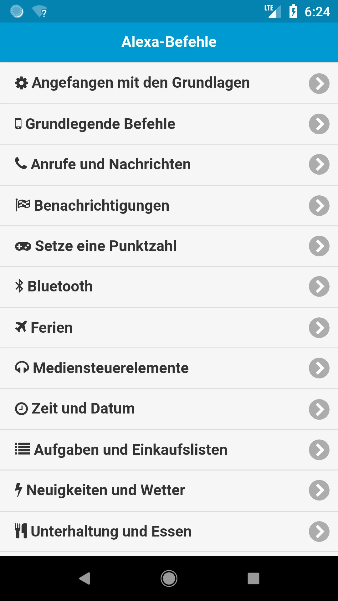 Befehle für Alexa | Indus Appstore | Screenshot