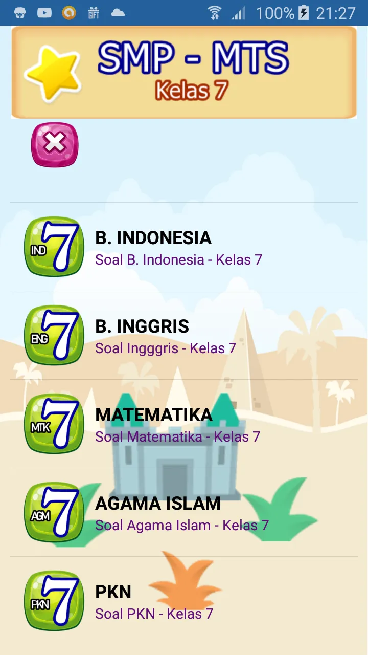 Soal Ujian Kelas 7 SMP MTS | Indus Appstore | Screenshot