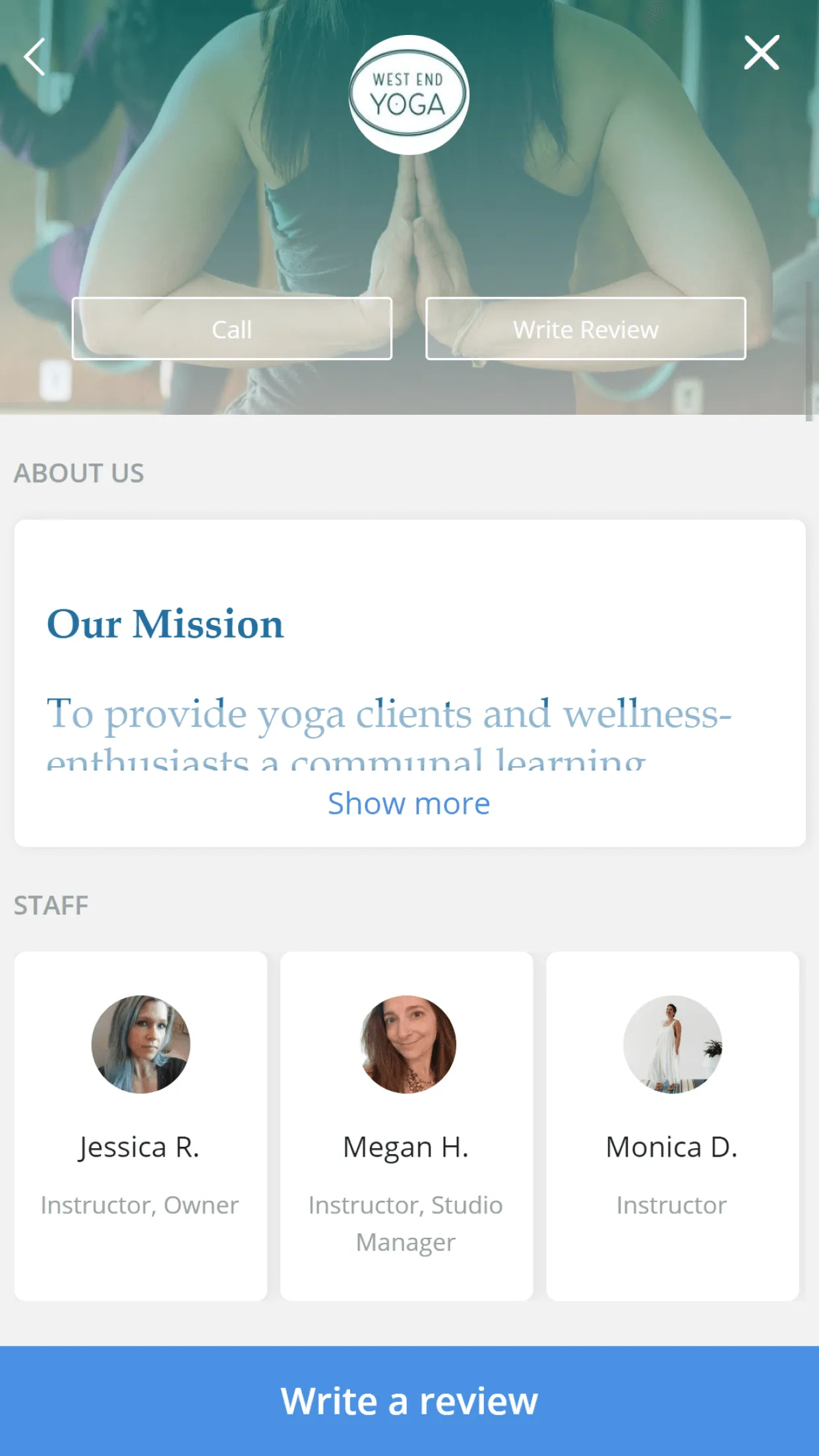 West End Yoga Lancaster LLC | Indus Appstore | Screenshot