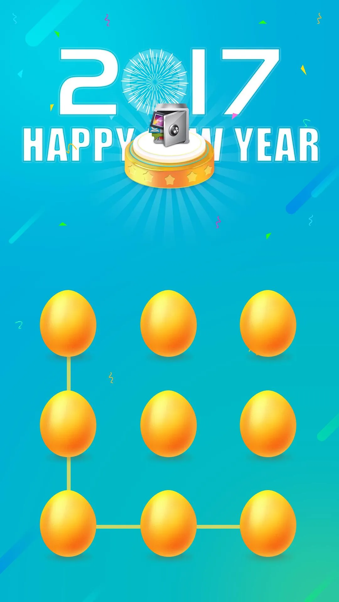 AppLock Theme Happy2017 | Indus Appstore | Screenshot