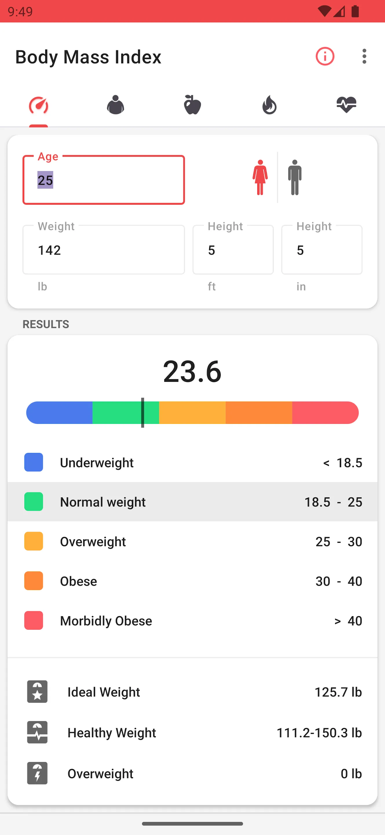 BMI Calculator | Indus Appstore | Screenshot