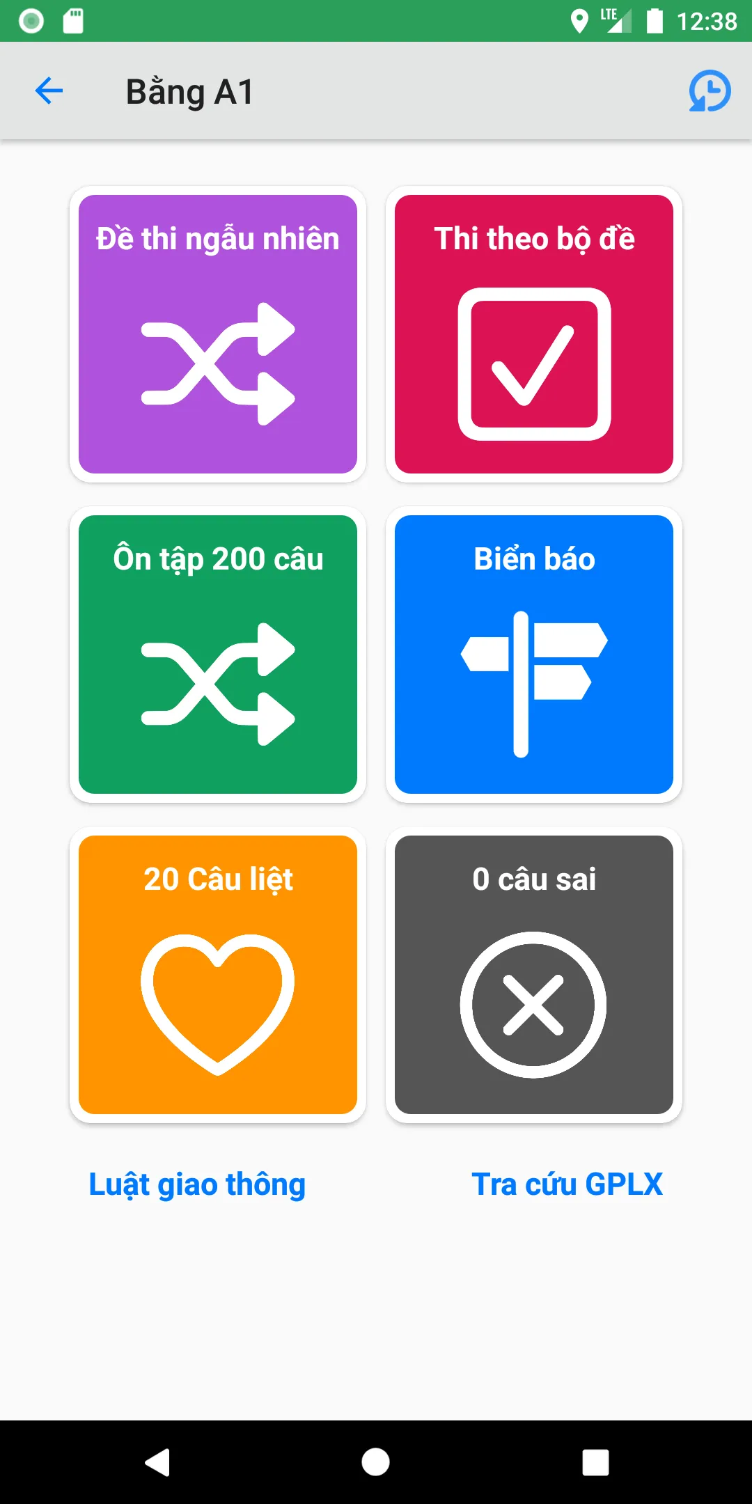 200 Câu Hỏi Ôn Thi GPLX A1 | Indus Appstore | Screenshot