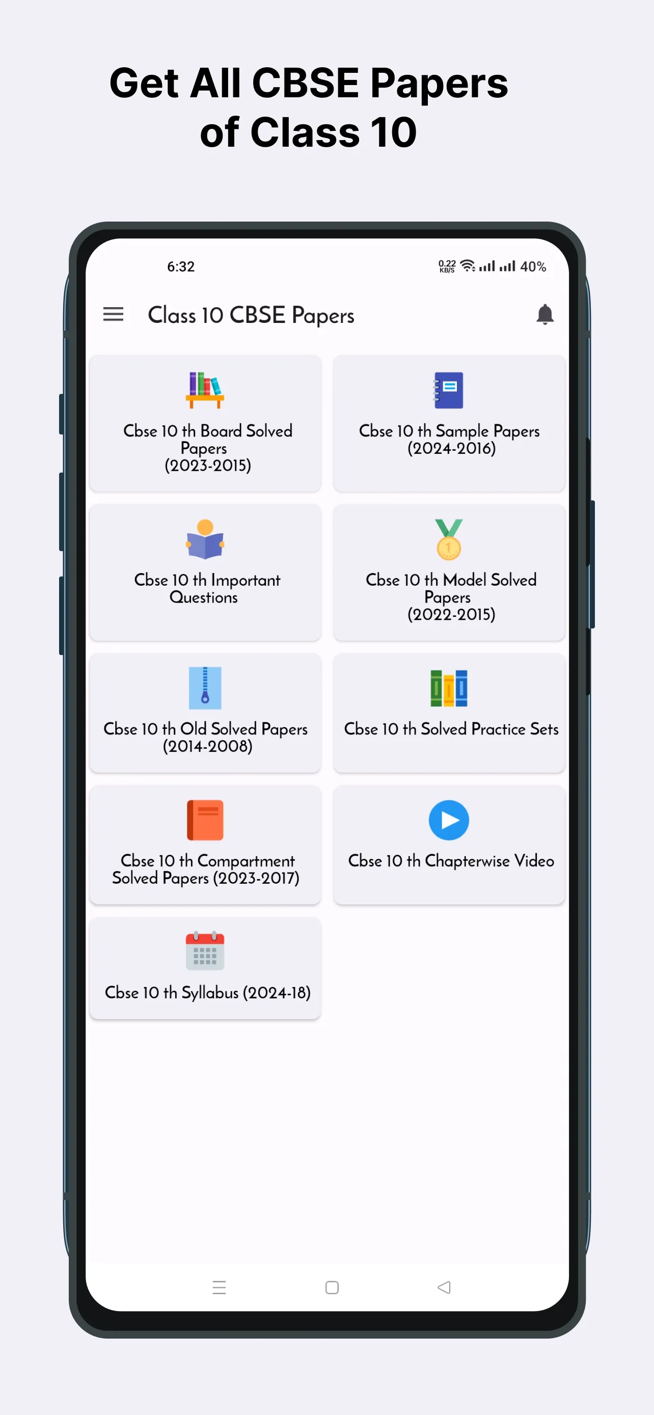 Class 10 CBSE Papers | Indus Appstore | Screenshot