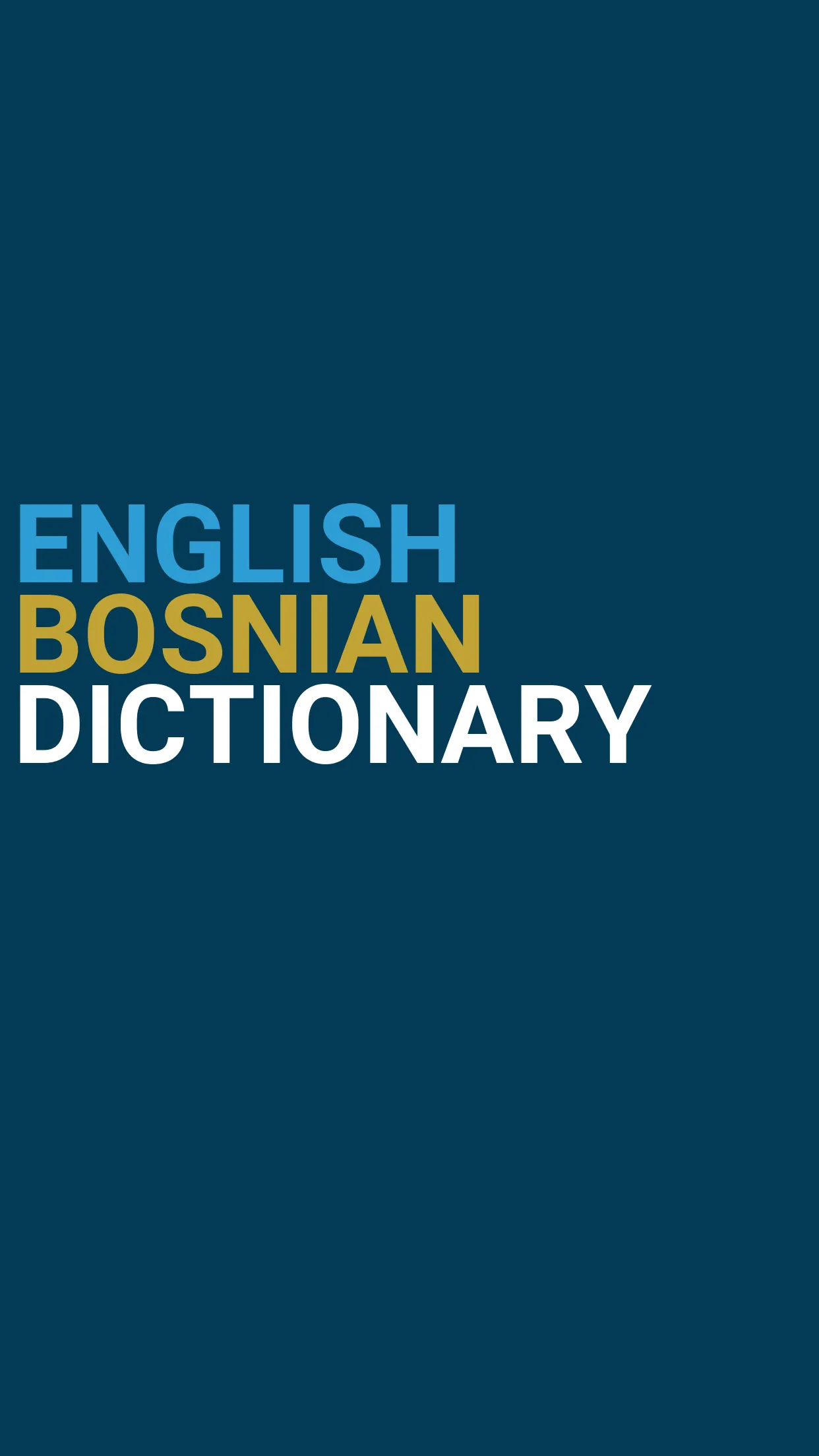 English : Bosnian Dictionary | Indus Appstore | Screenshot