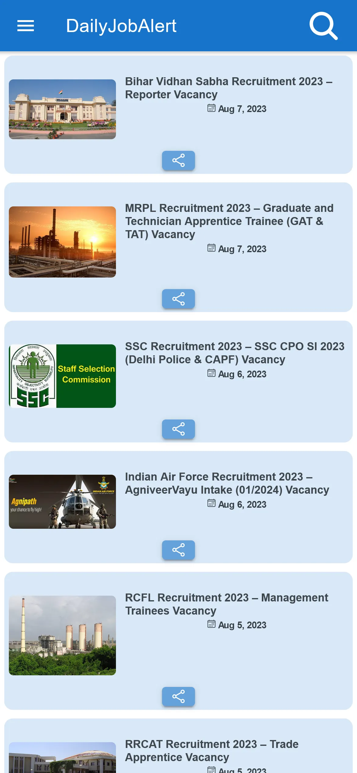 DailyJobAlert-A Govt Job Alert | Indus Appstore | Screenshot