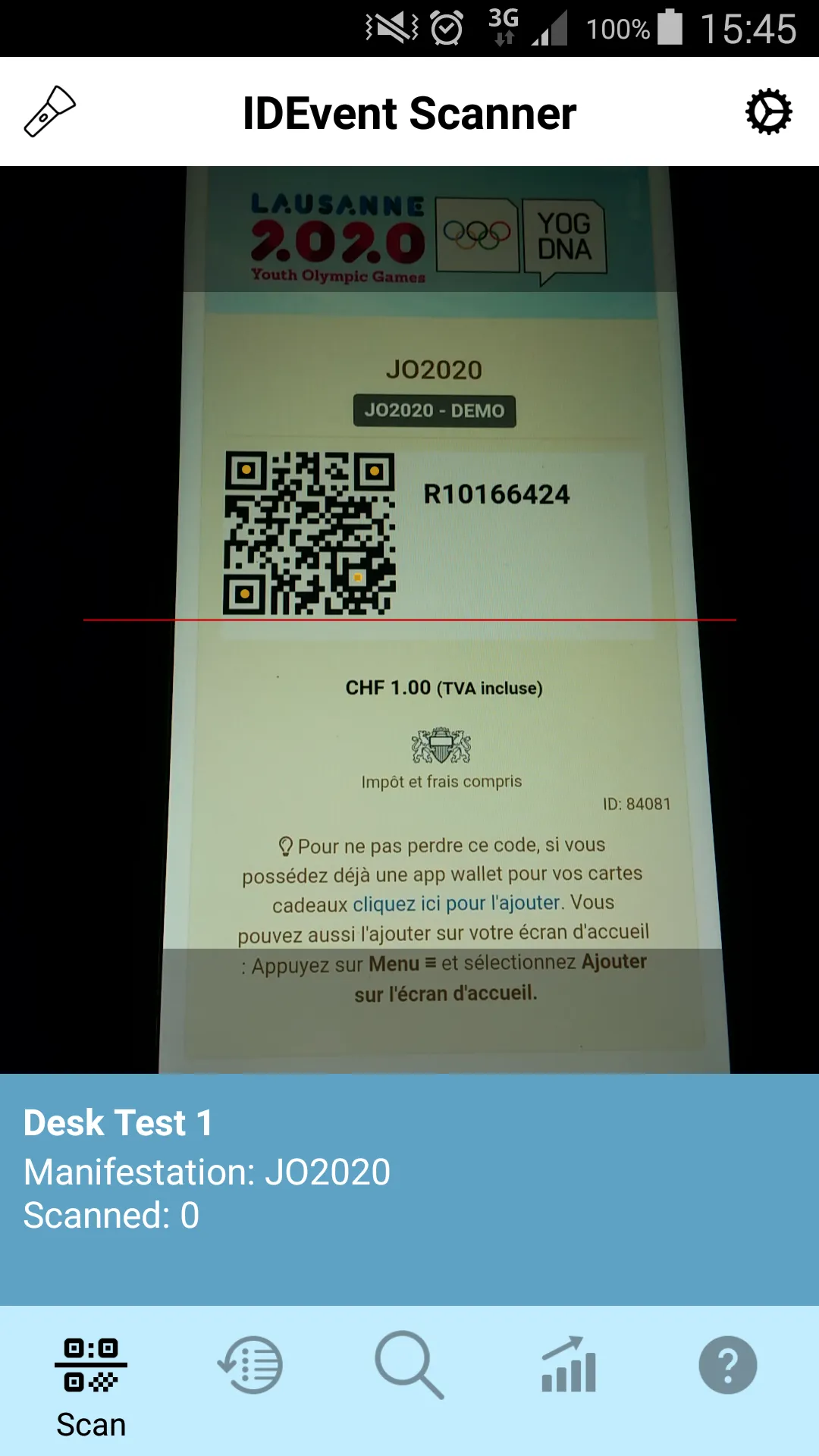 IDEvent Scanner | Indus Appstore | Screenshot