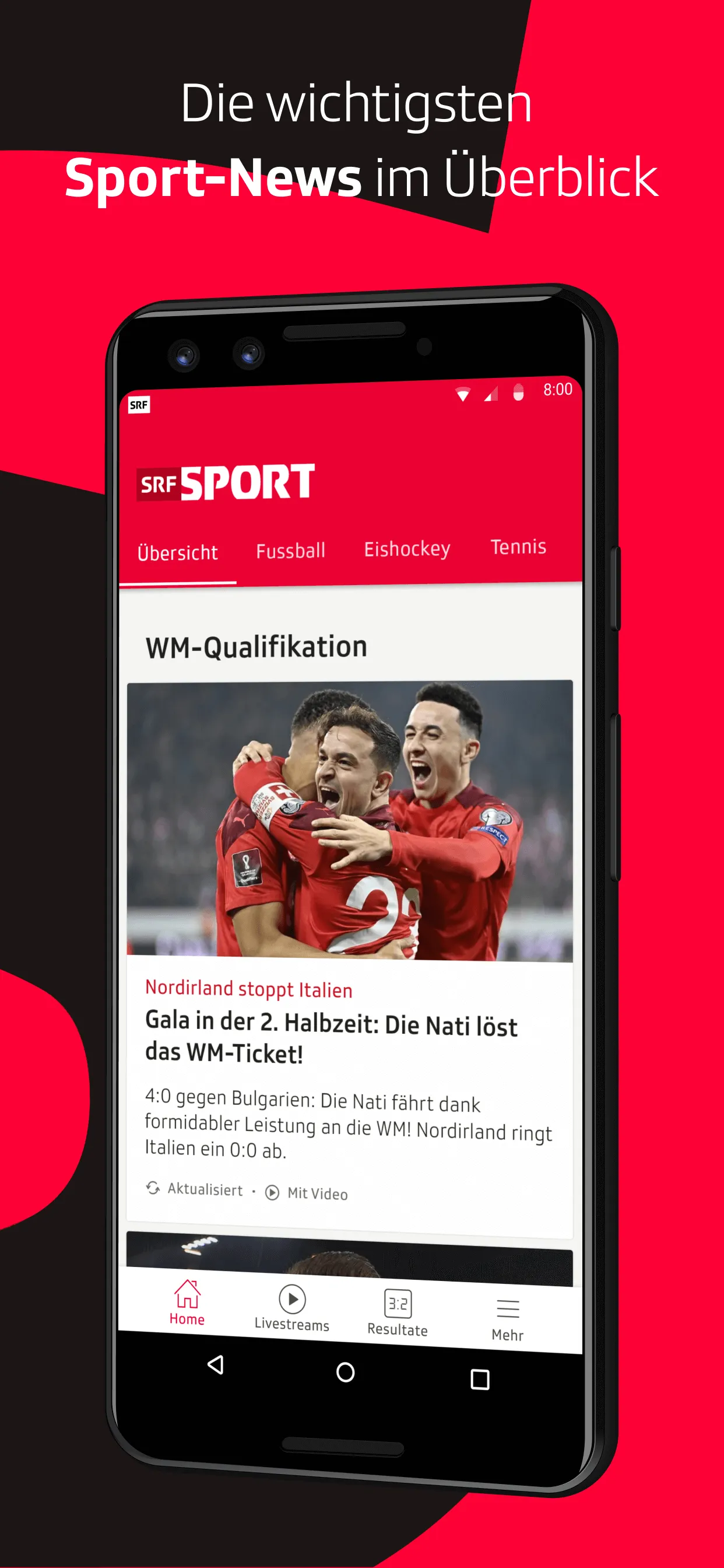 SRF Sport - Live Sport | Indus Appstore | Screenshot