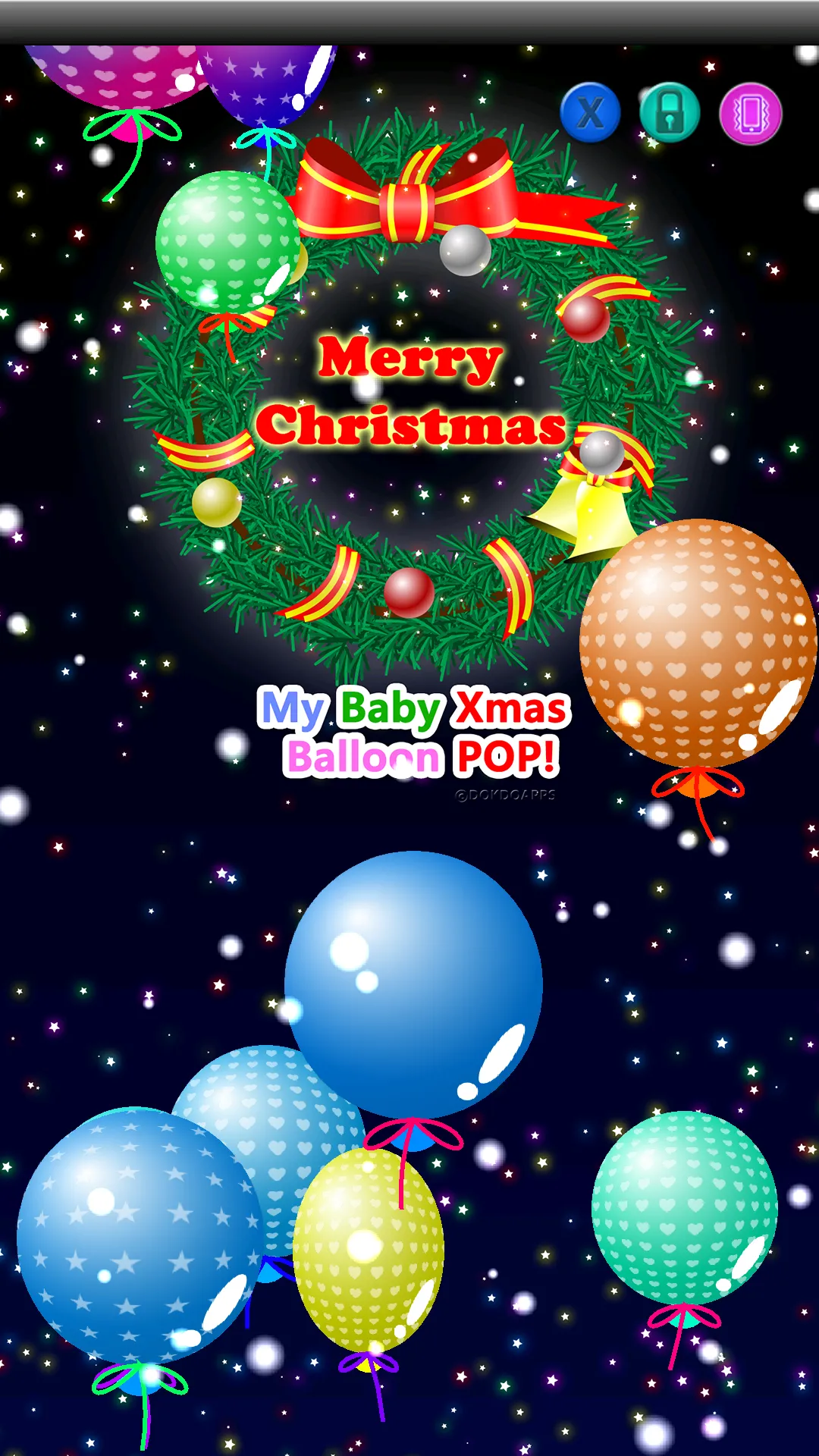 My baby Xmas (Balloon pop!) | Indus Appstore | Screenshot