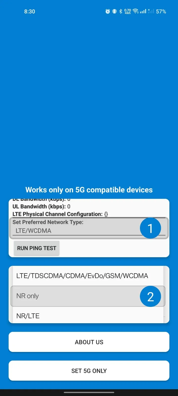 5G Only Network Mode | Indus Appstore | Screenshot