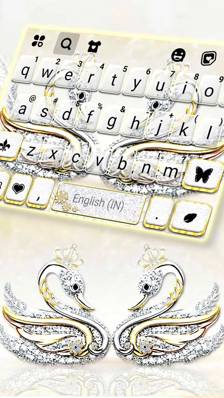 Silver Luxury Swan Theme | Indus Appstore | Screenshot