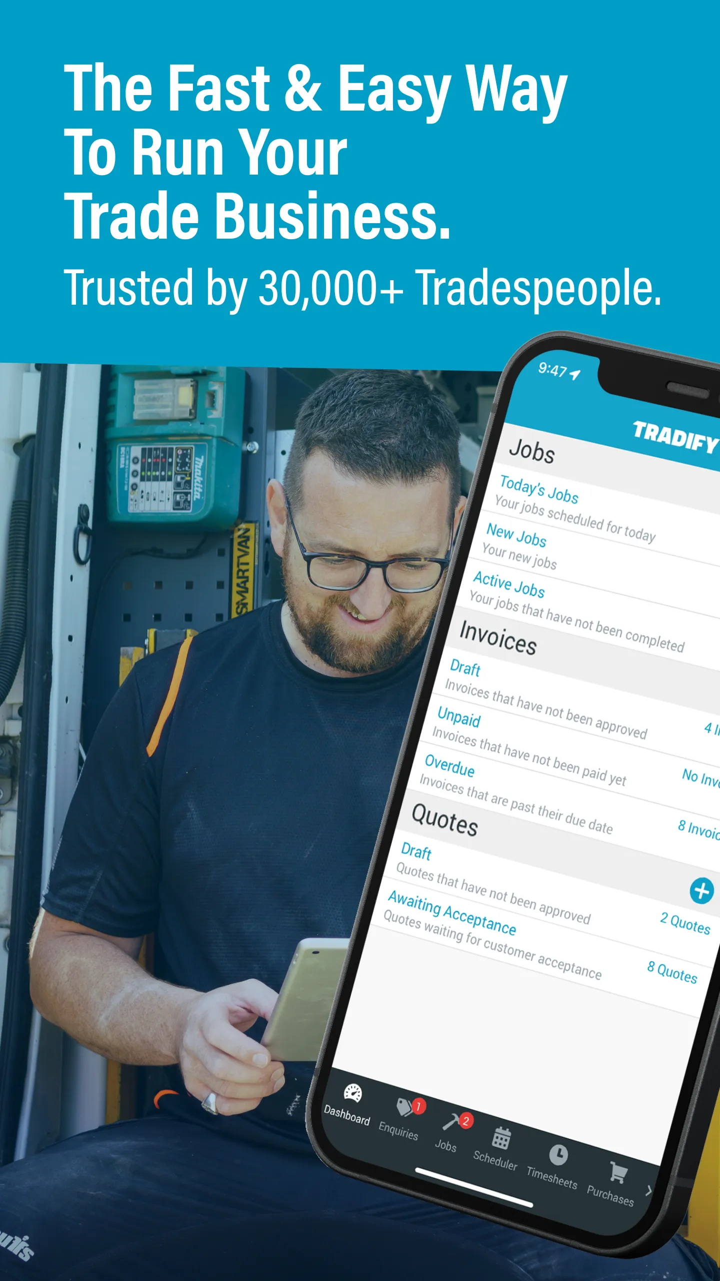 Tradify - Easy Job Management | Indus Appstore | Screenshot