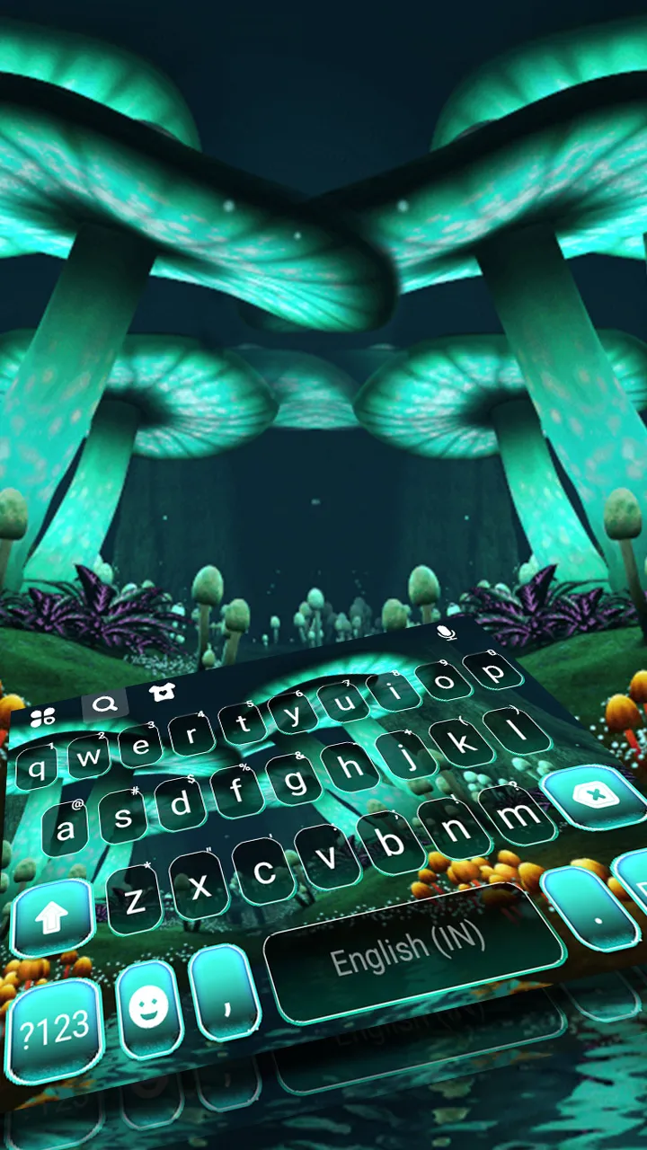 Neon Wonderland Keyboard Backg | Indus Appstore | Screenshot