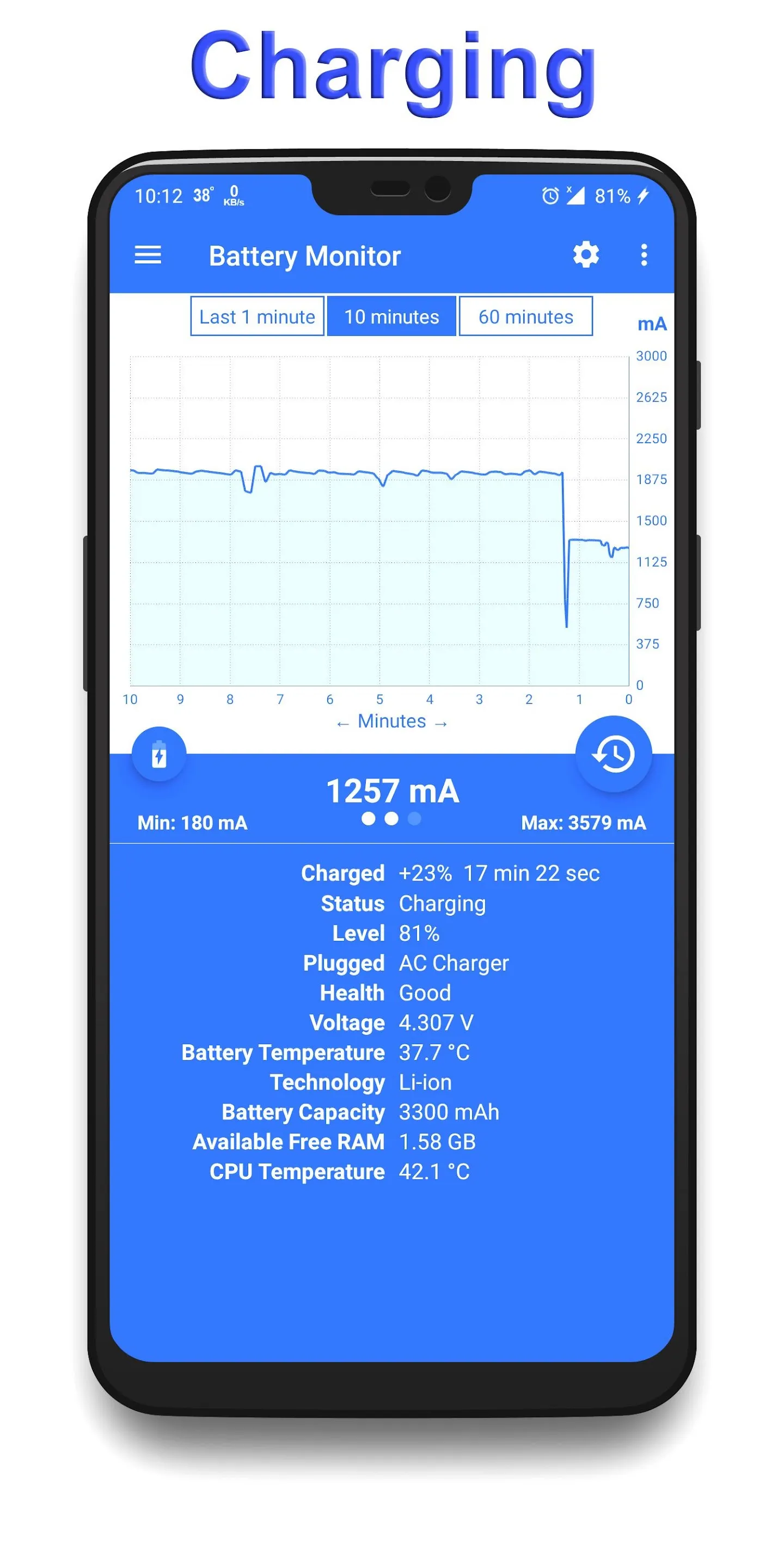 Battery Charging Monitor | Indus Appstore | Screenshot