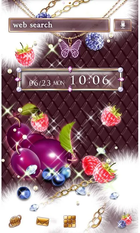 Girly Theme-Sparkle Fruits- | Indus Appstore | Screenshot