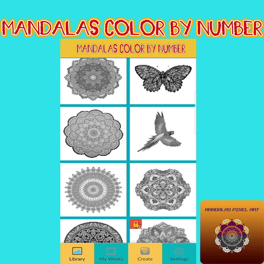 Mandala Pixel Color By Number | Indus Appstore | Screenshot