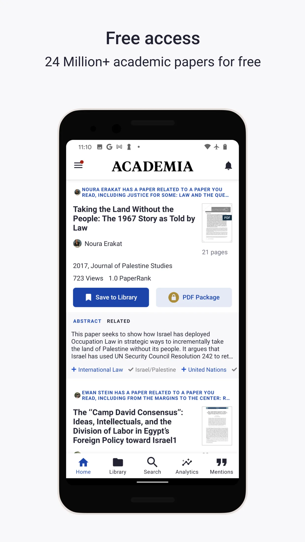 Academia.edu | Indus Appstore | Screenshot