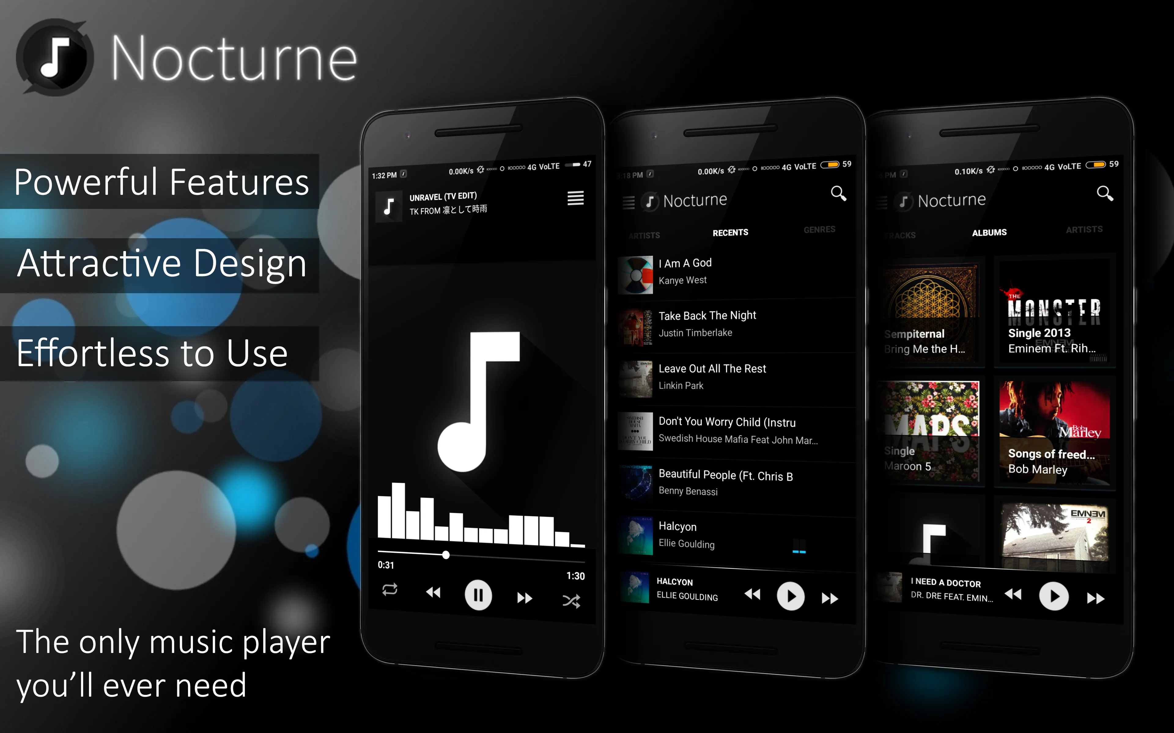 Nocturne Music Player | Indus Appstore | Screenshot