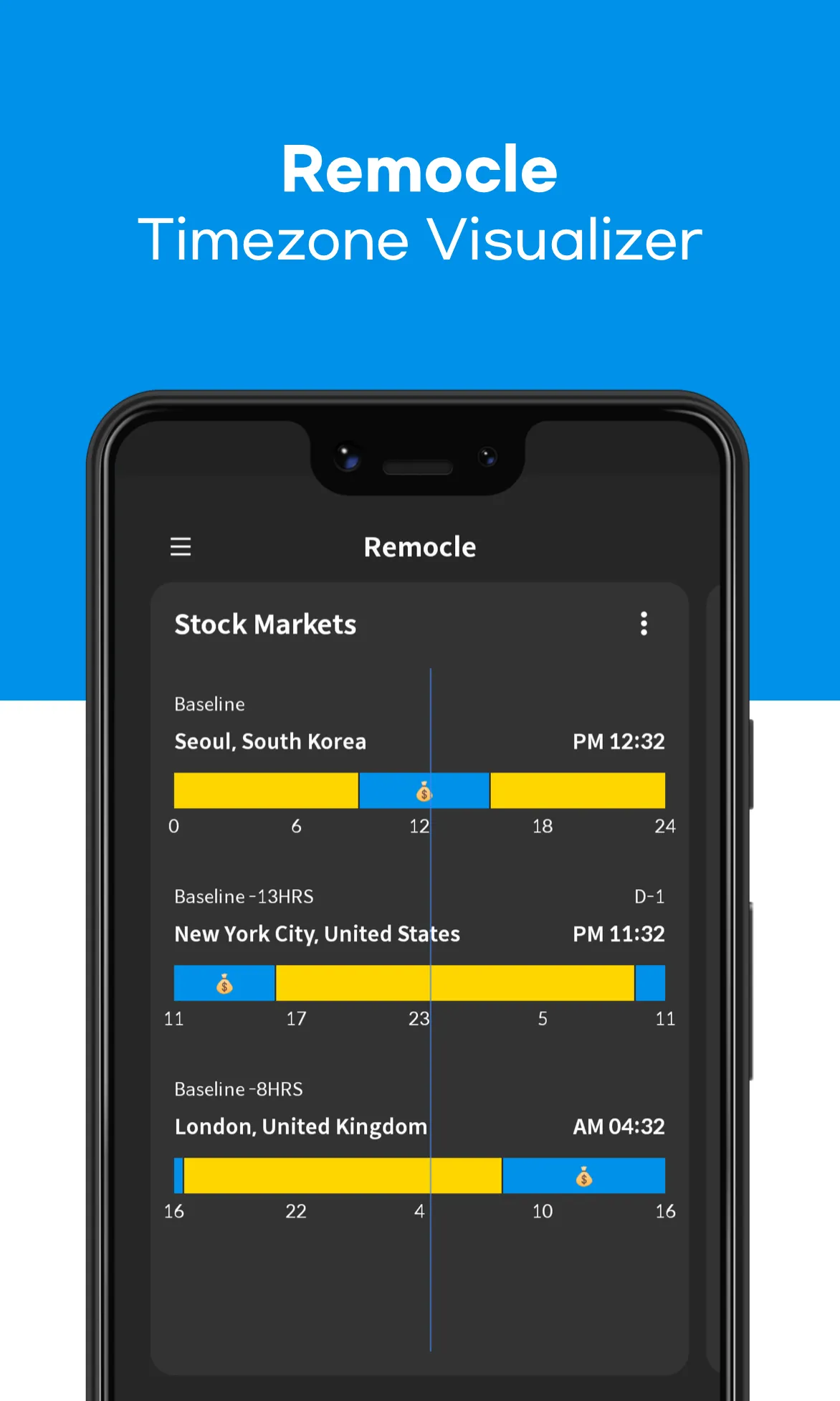 Remocle - Timezone Visualizer | Indus Appstore | Screenshot