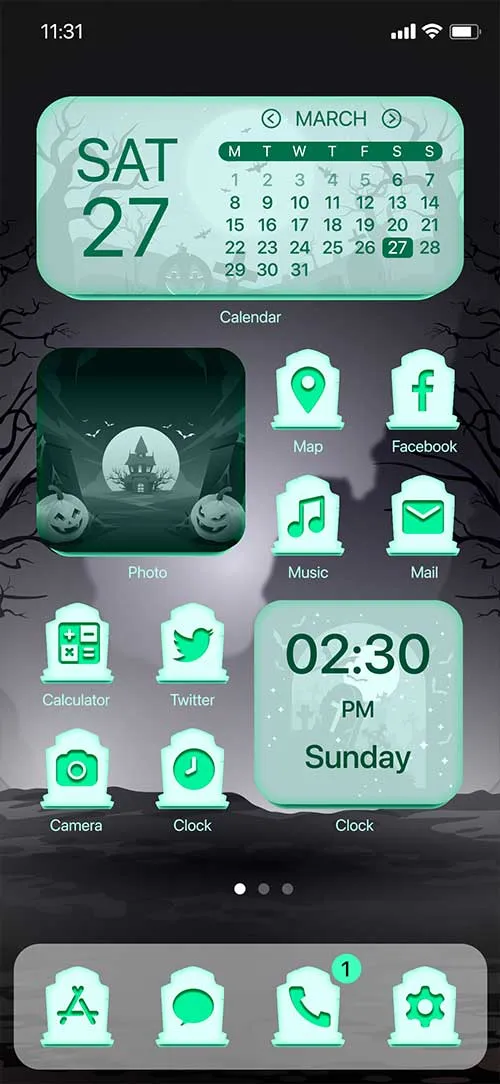 Wow Dark Halloween Theme | Indus Appstore | Screenshot