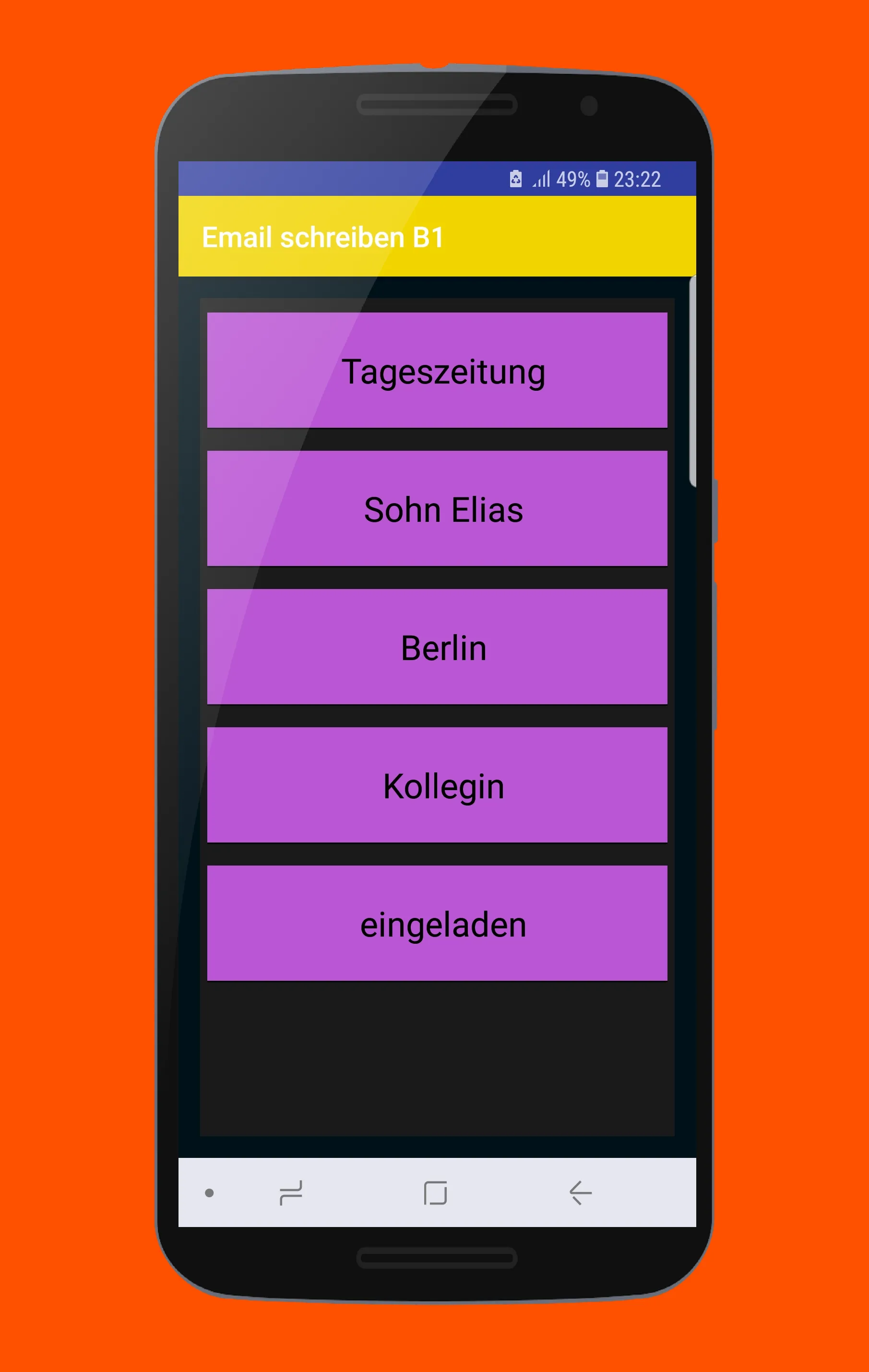 Email schreiben Deutsch B1 | Indus Appstore | Screenshot