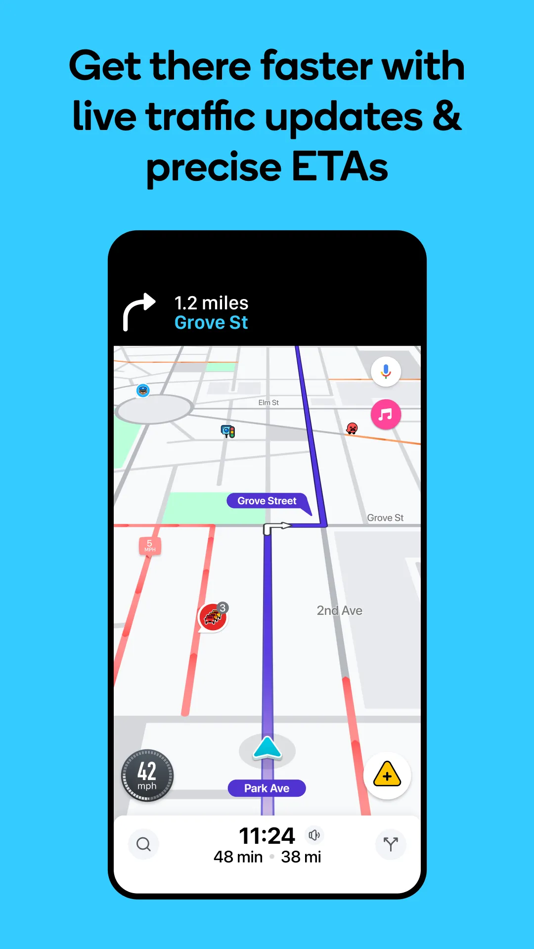 Waze Navigation & Live Traffic | Indus Appstore | Screenshot