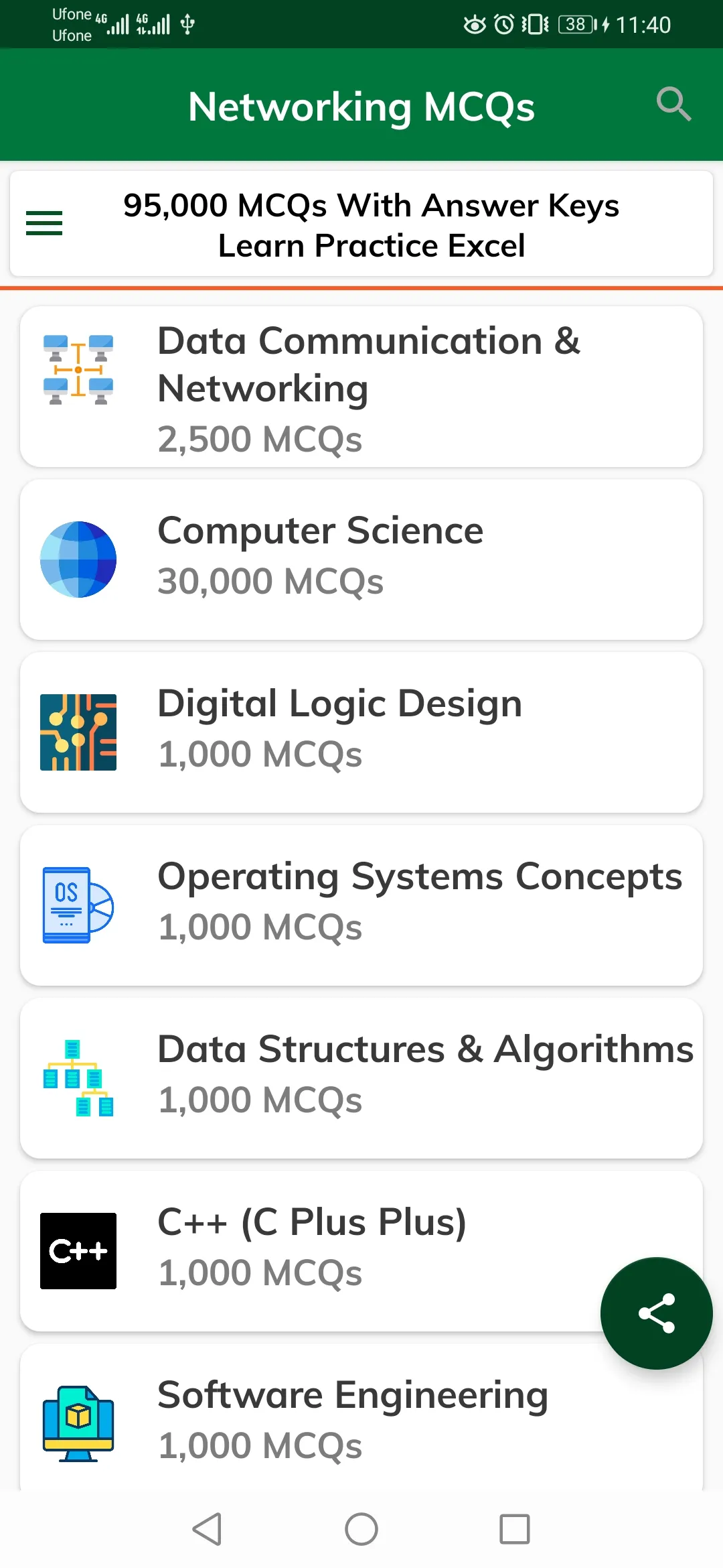 Networking MCQs Tests | Indus Appstore | Screenshot