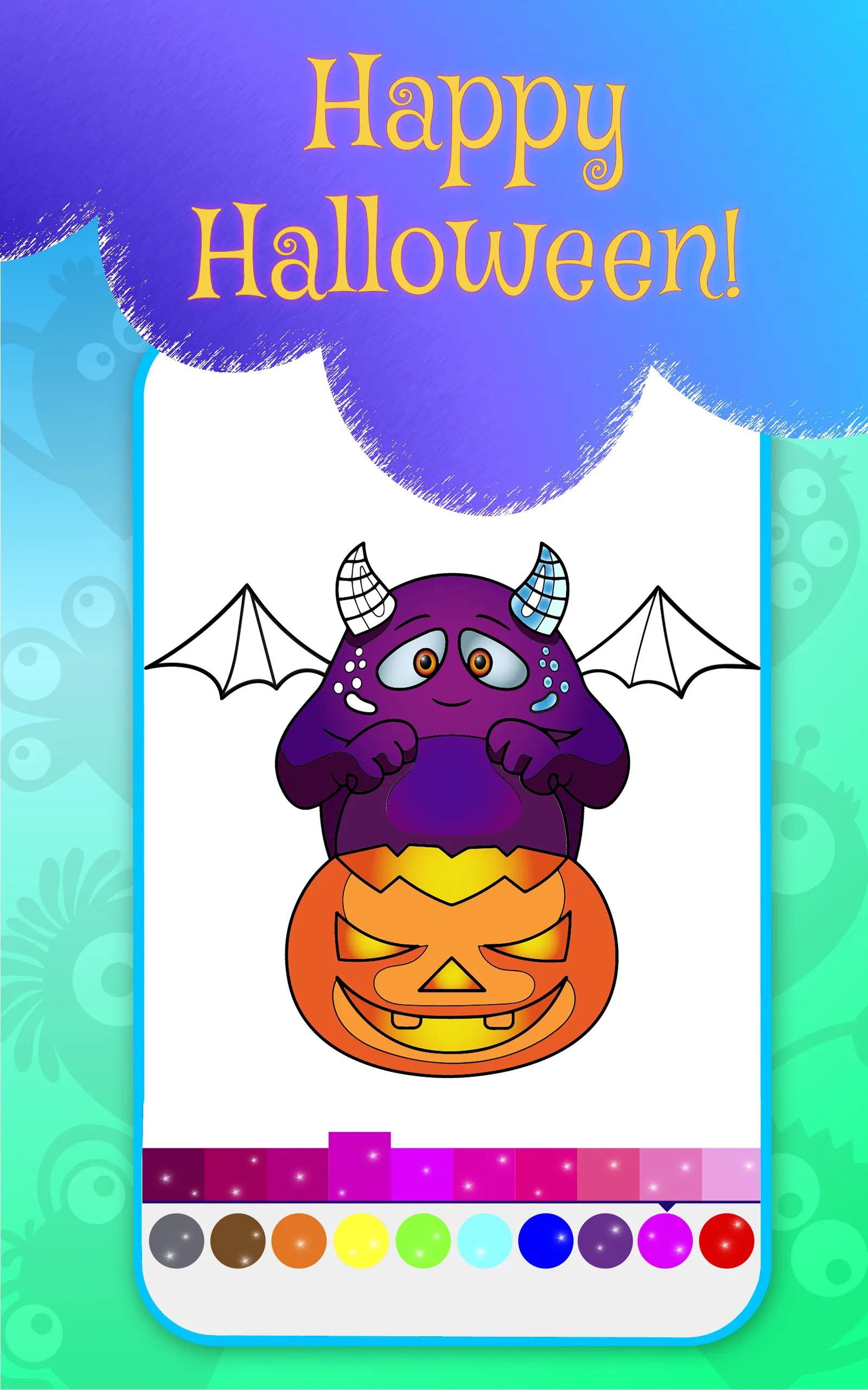 Hallowen Monster Coloring Book | Indus Appstore | Screenshot