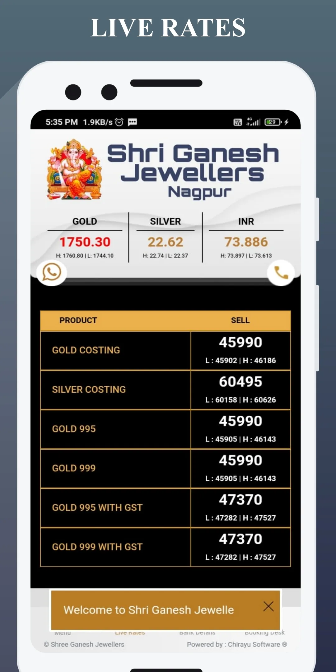 Shri Ganesh Jewellers Saheb Na | Indus Appstore | Screenshot