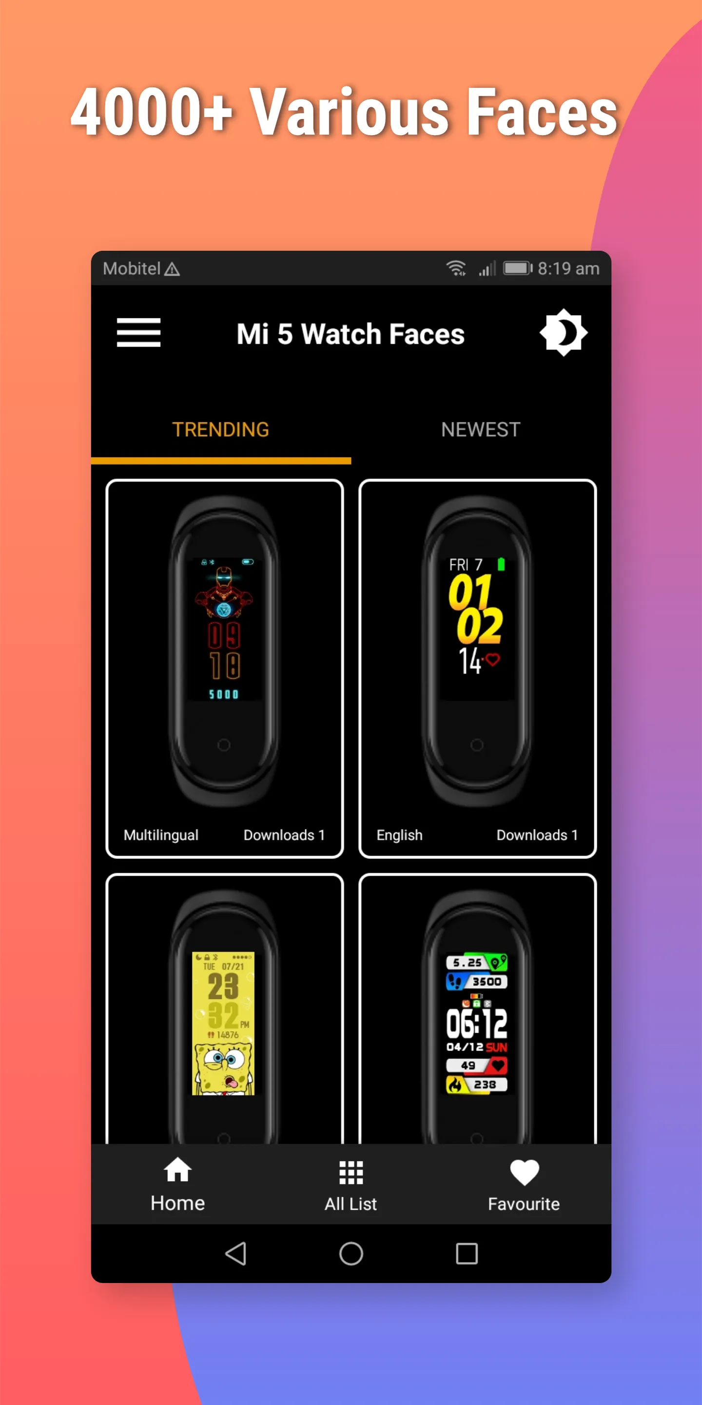 Mi Band 5 Watch Faces - For Xi | Indus Appstore | Screenshot