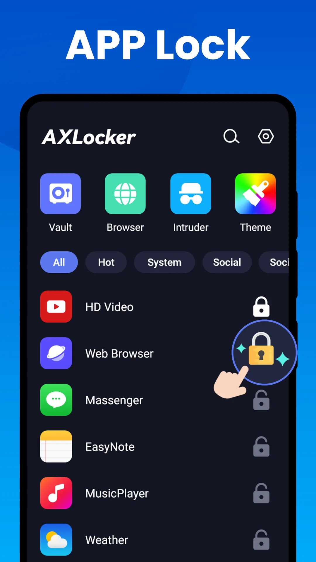 App lock - Fingerprint,Applock | Indus Appstore | Screenshot