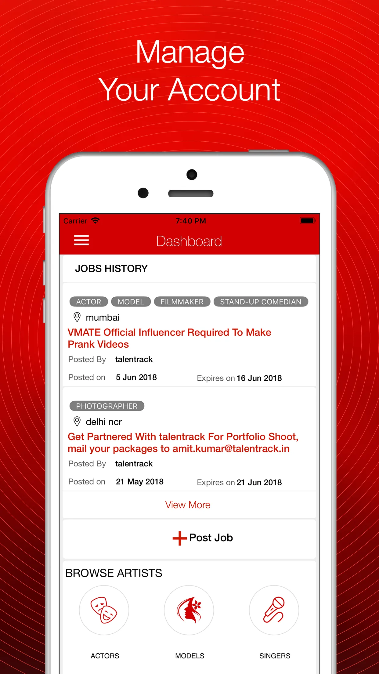 Talentrack Recruiter | Indus Appstore | Screenshot