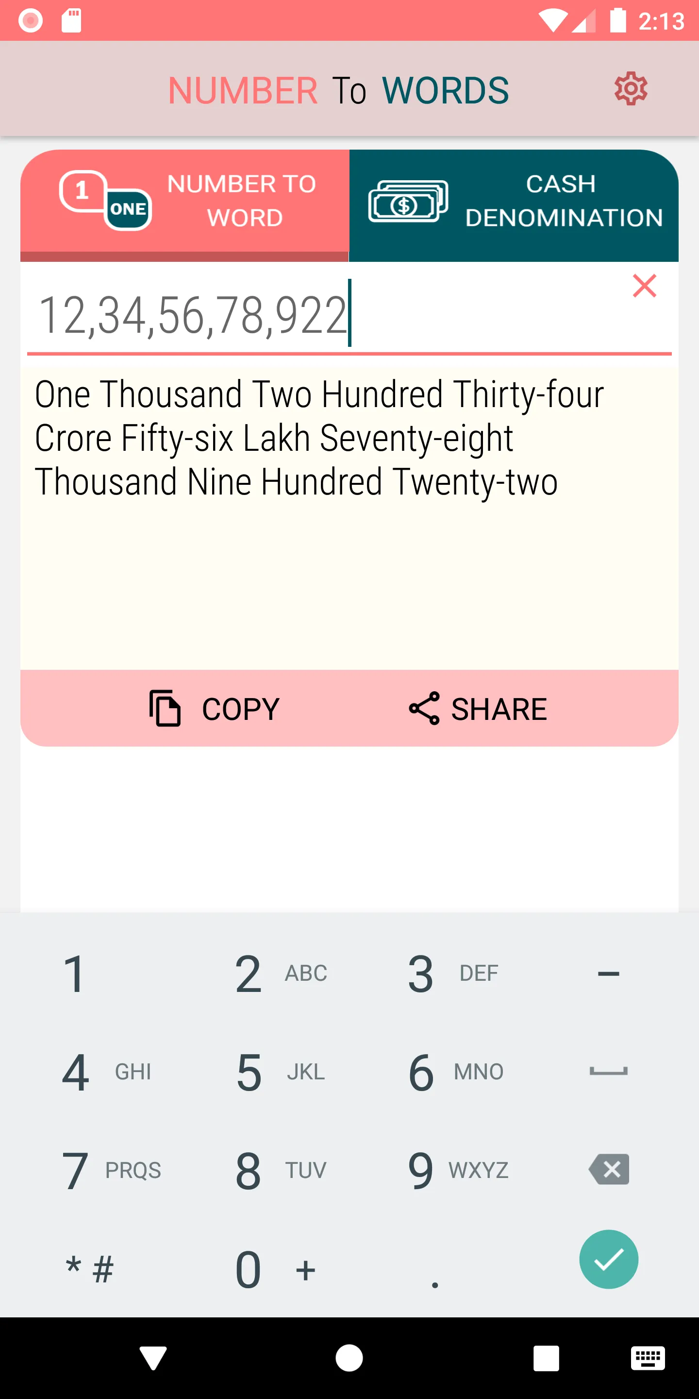 Number To Words | Indus Appstore | Screenshot