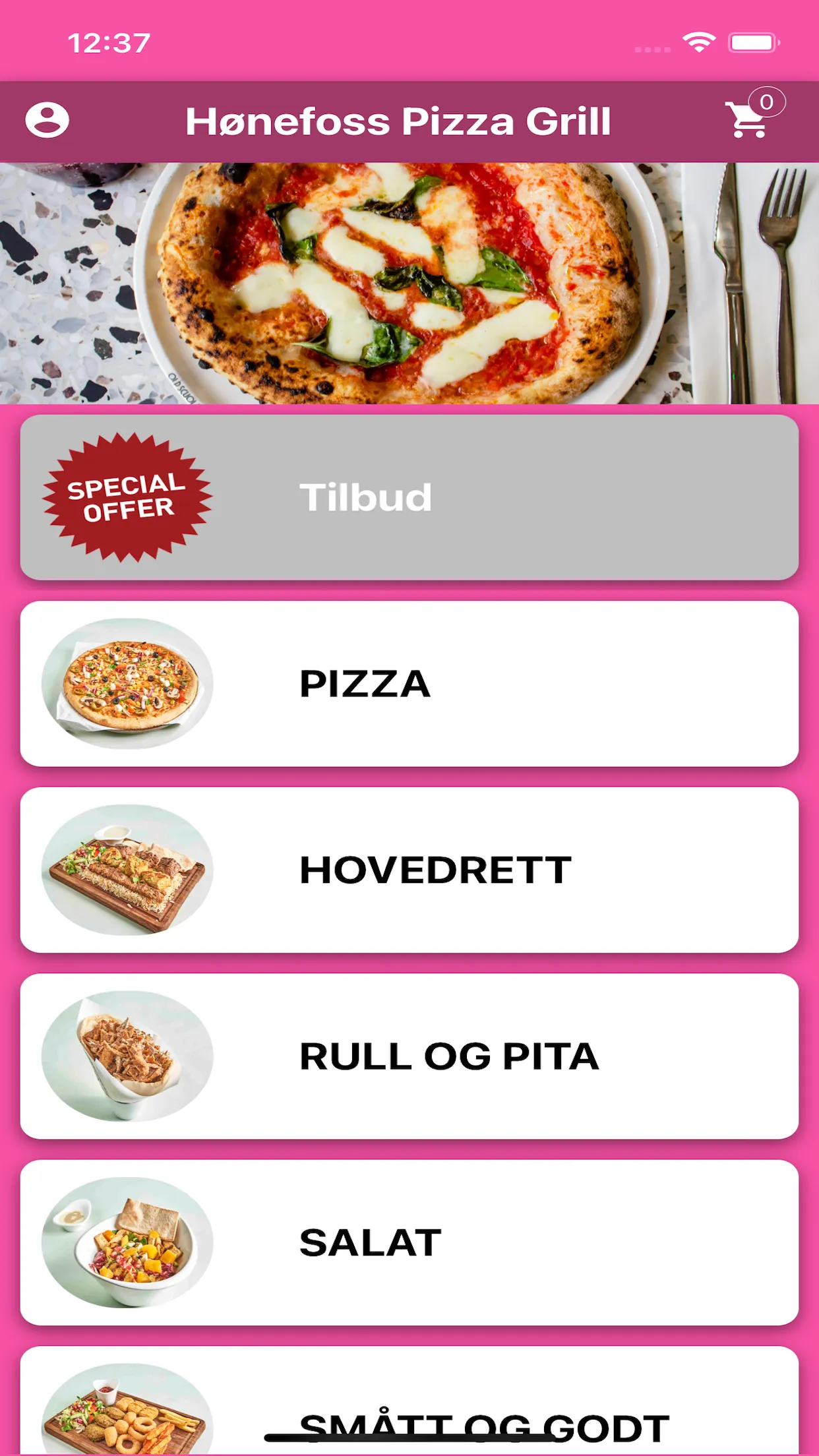 Hønefoss Pizza Grill | Indus Appstore | Screenshot