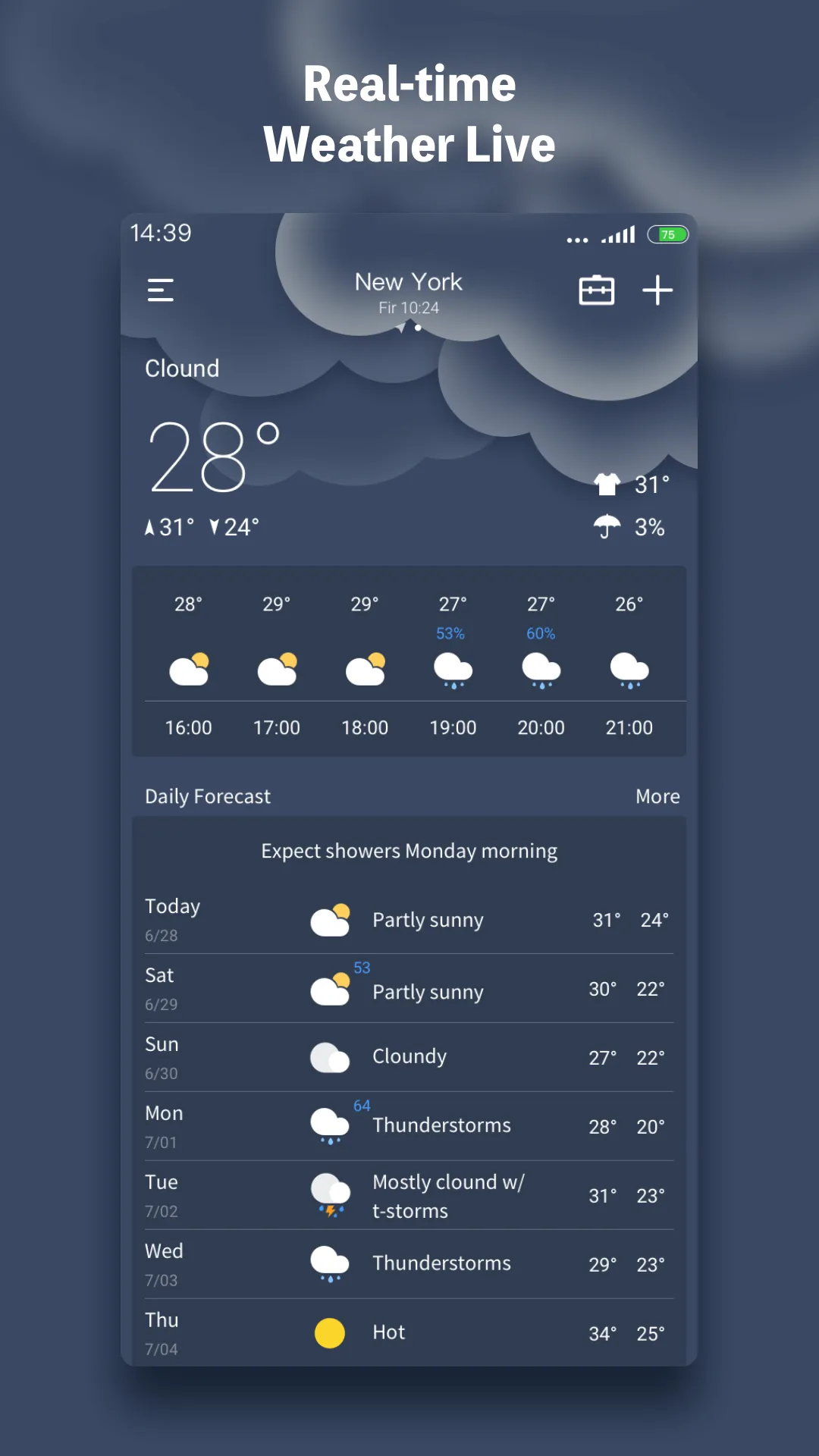 Weather Live - Radar & Widget | Indus Appstore | Screenshot