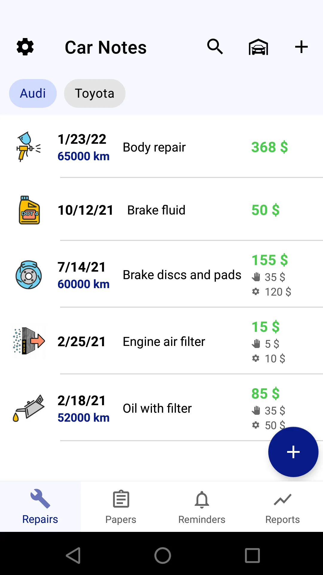 Car service tracker | Indus Appstore | Screenshot