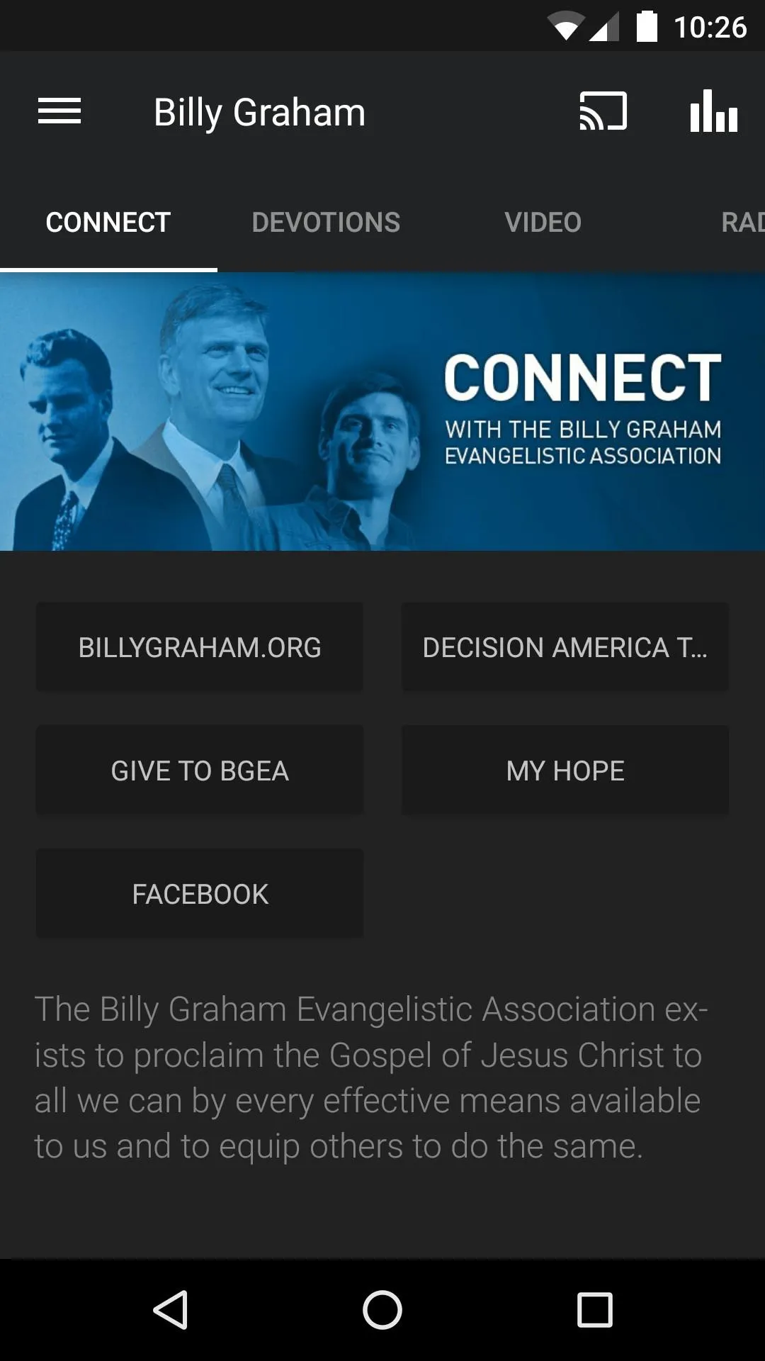 Billy Graham Evangelistic Assn | Indus Appstore | Screenshot