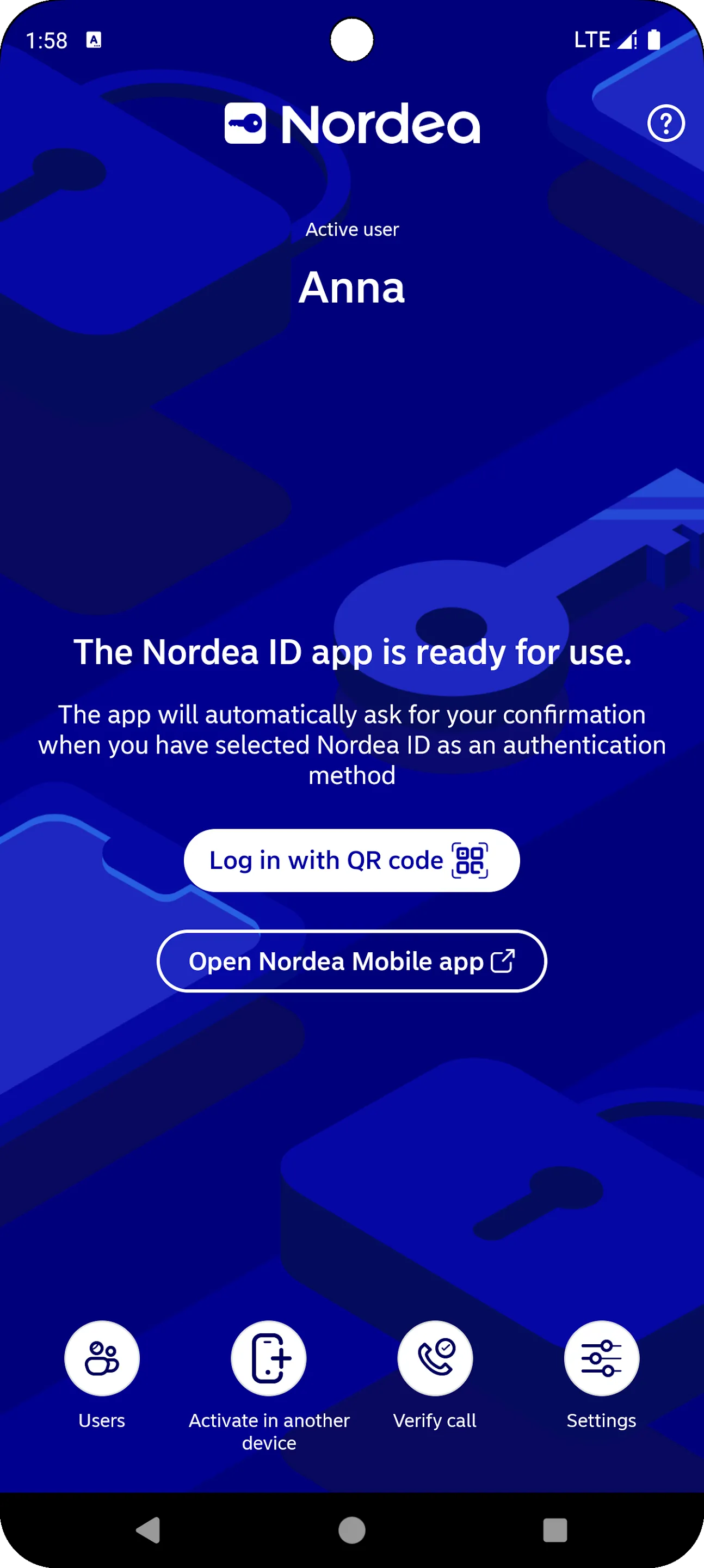 Nordea ID | Indus Appstore | Screenshot