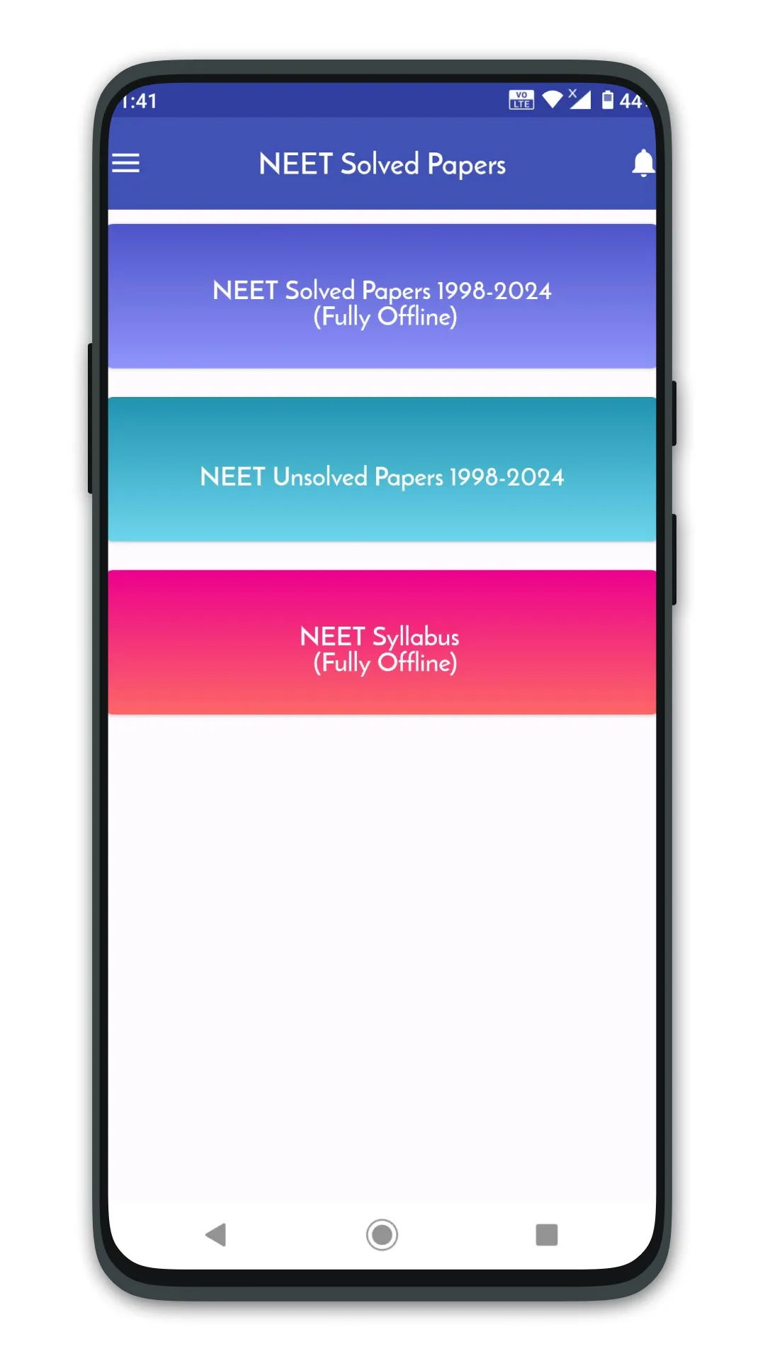 NEET Solved Papers Offline | Indus Appstore | Screenshot