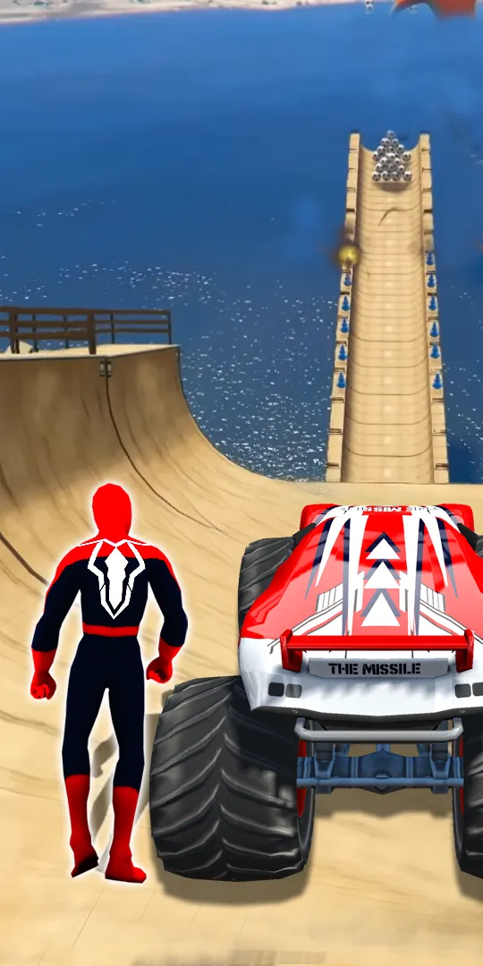 Superhero Mega Ramp Car Stunt | Indus Appstore | Screenshot