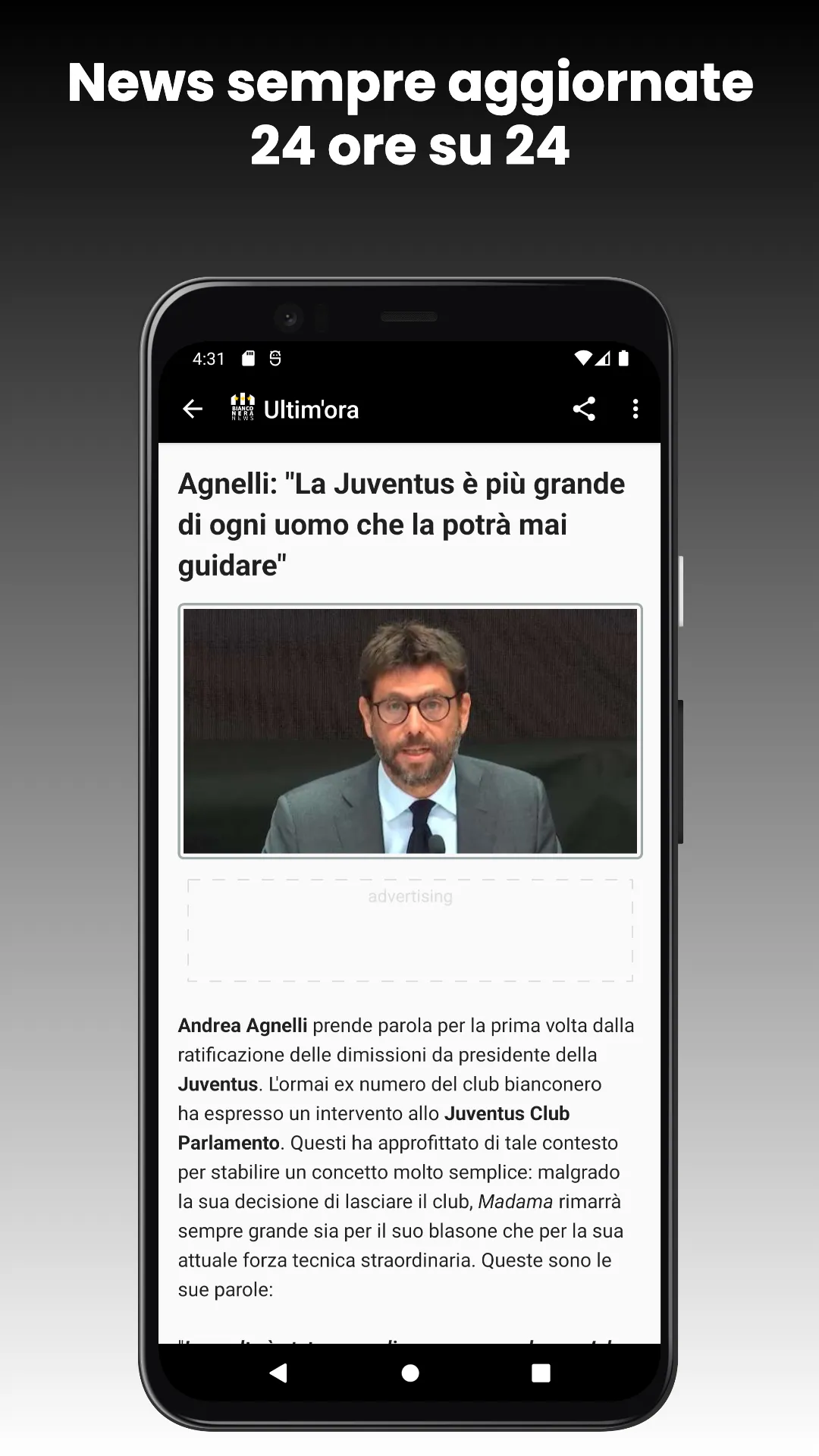 Bianconera News | Indus Appstore | Screenshot