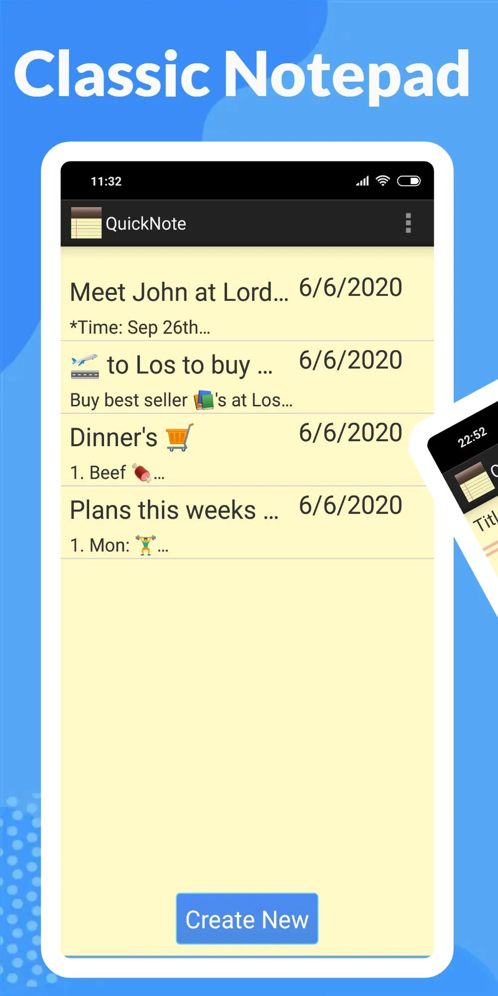 Classic Yellow Notepad | Indus Appstore | Screenshot