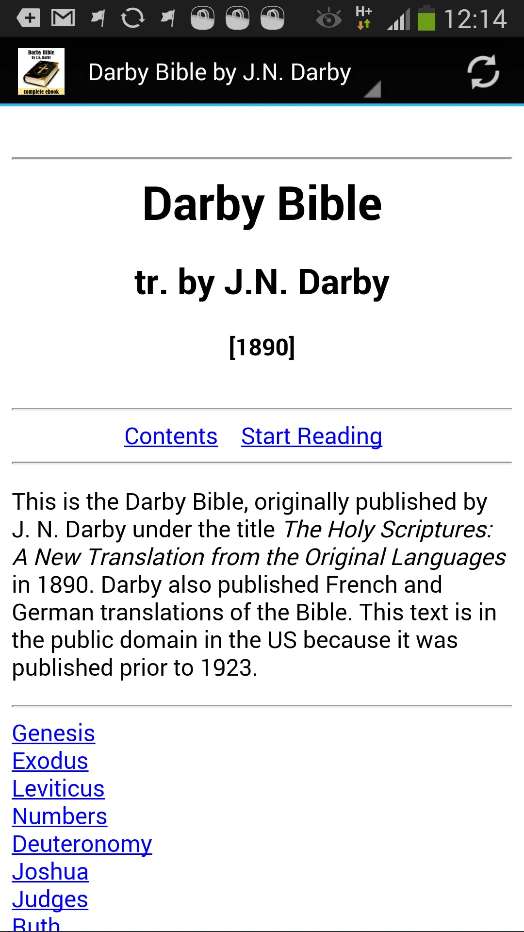 Darby Bible by J.N. Darby | Indus Appstore | Screenshot