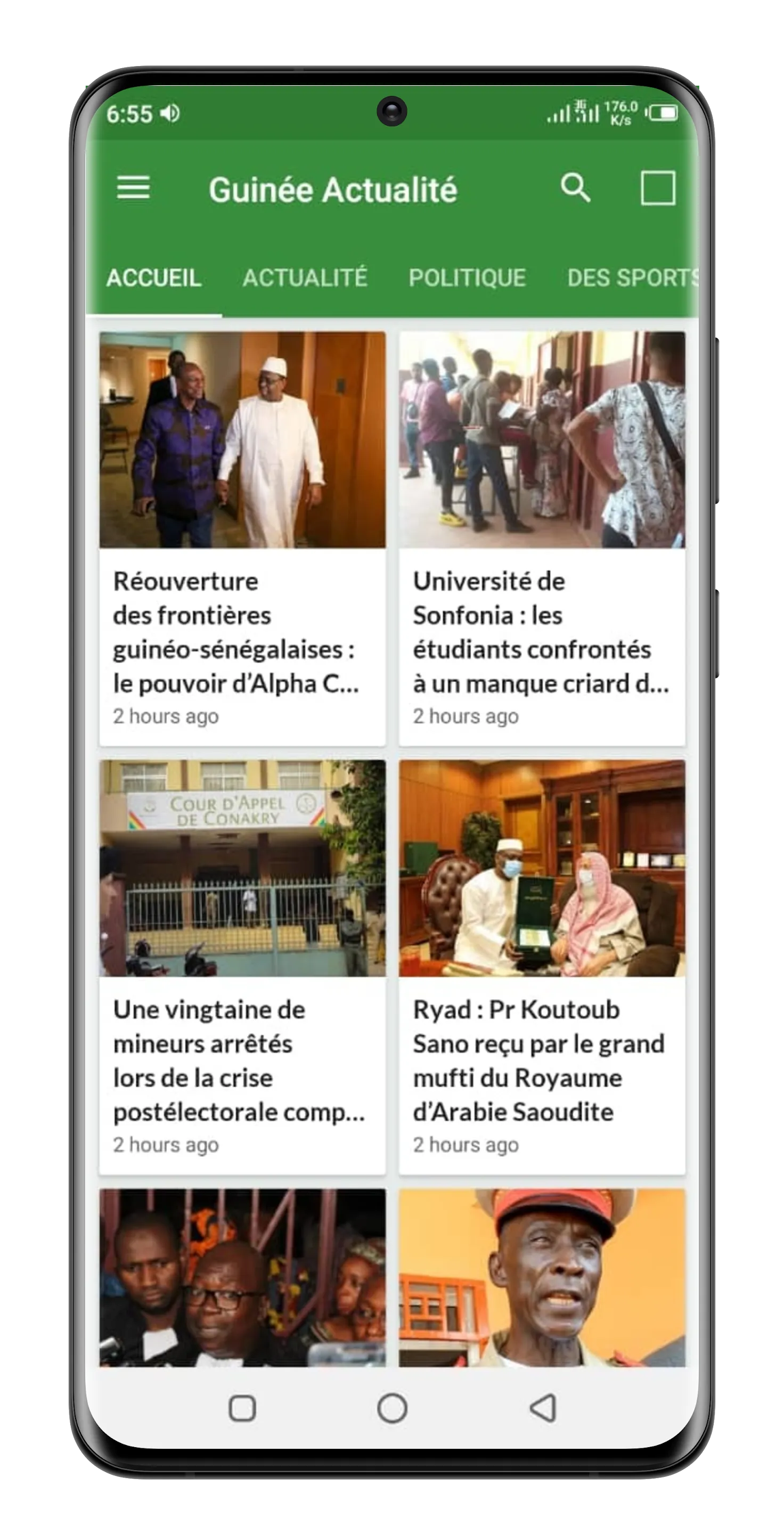 Guinée Actualités. | Indus Appstore | Screenshot